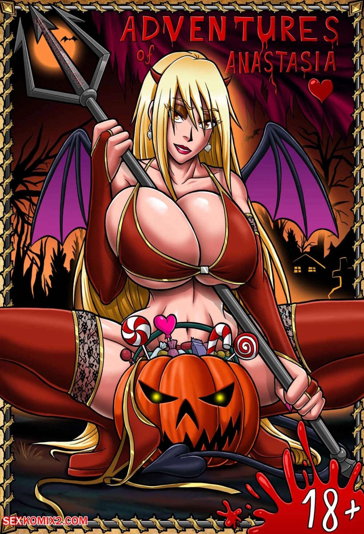 Adventures of Anastasia -Halloween [SexKomix2.Com] cover