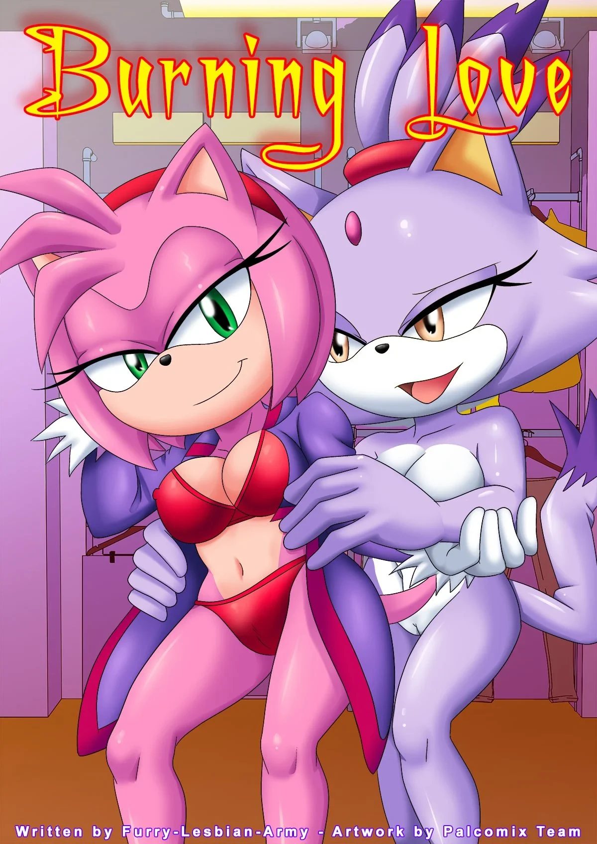 Burning Love (Sonic the Hedgehog) [Palcomix , Mobius Unleashed] cover