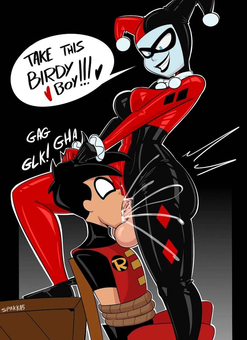 Harley captures Robin (Batman) [Spakka] cover