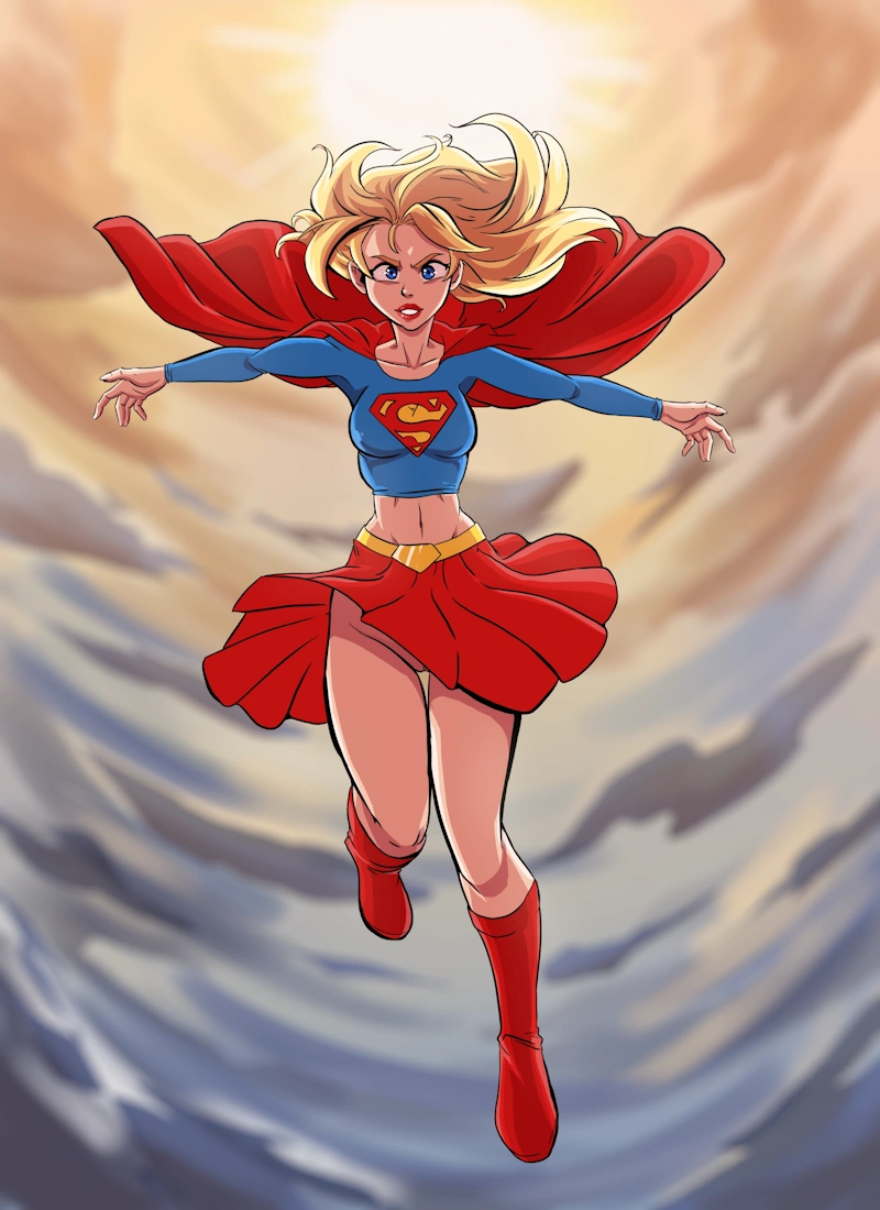 Supergirl gets trained [JLA] [Wacum] cover
