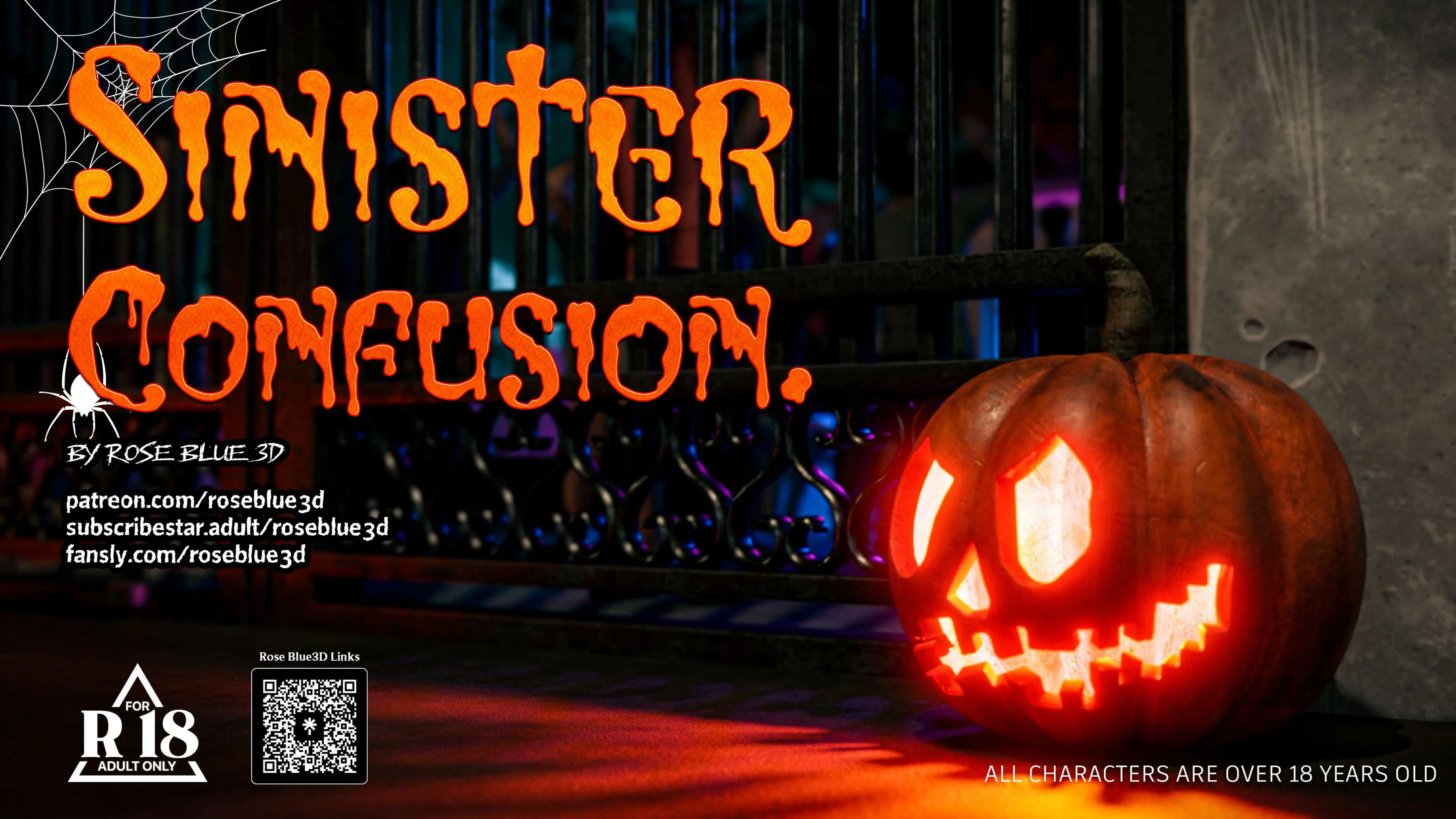 My Neighbor’s Widow 21-56 [RoseBlue3D], 47.5 . My Neighbor's Widow - Halloween Special - Ch.47.5, page 1 of 86