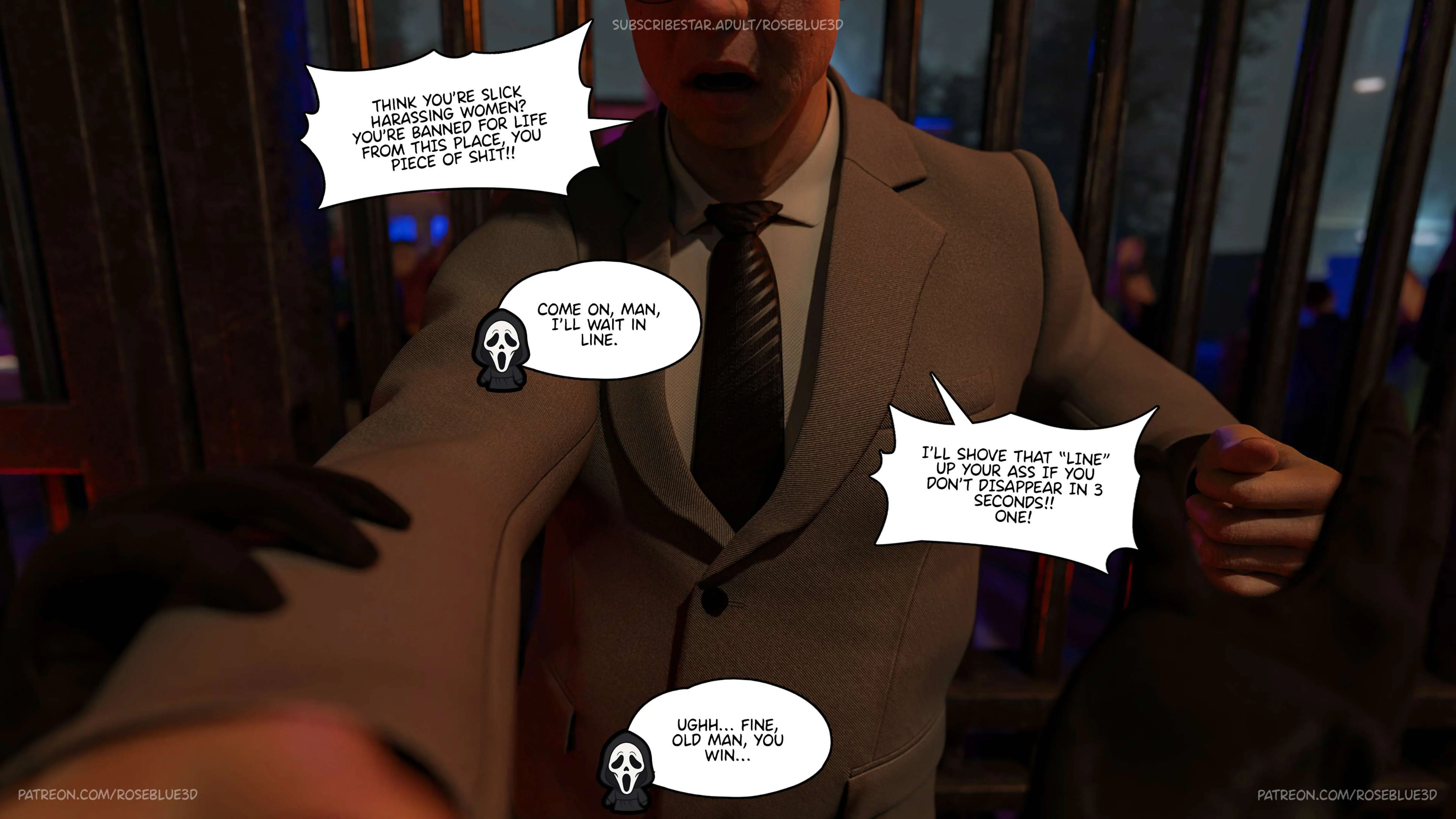 My Neighbor’s Widow 21-56 [RoseBlue3D], 47.5 . My Neighbor's Widow - Halloween Special - Ch.47.5, page 11 of 86