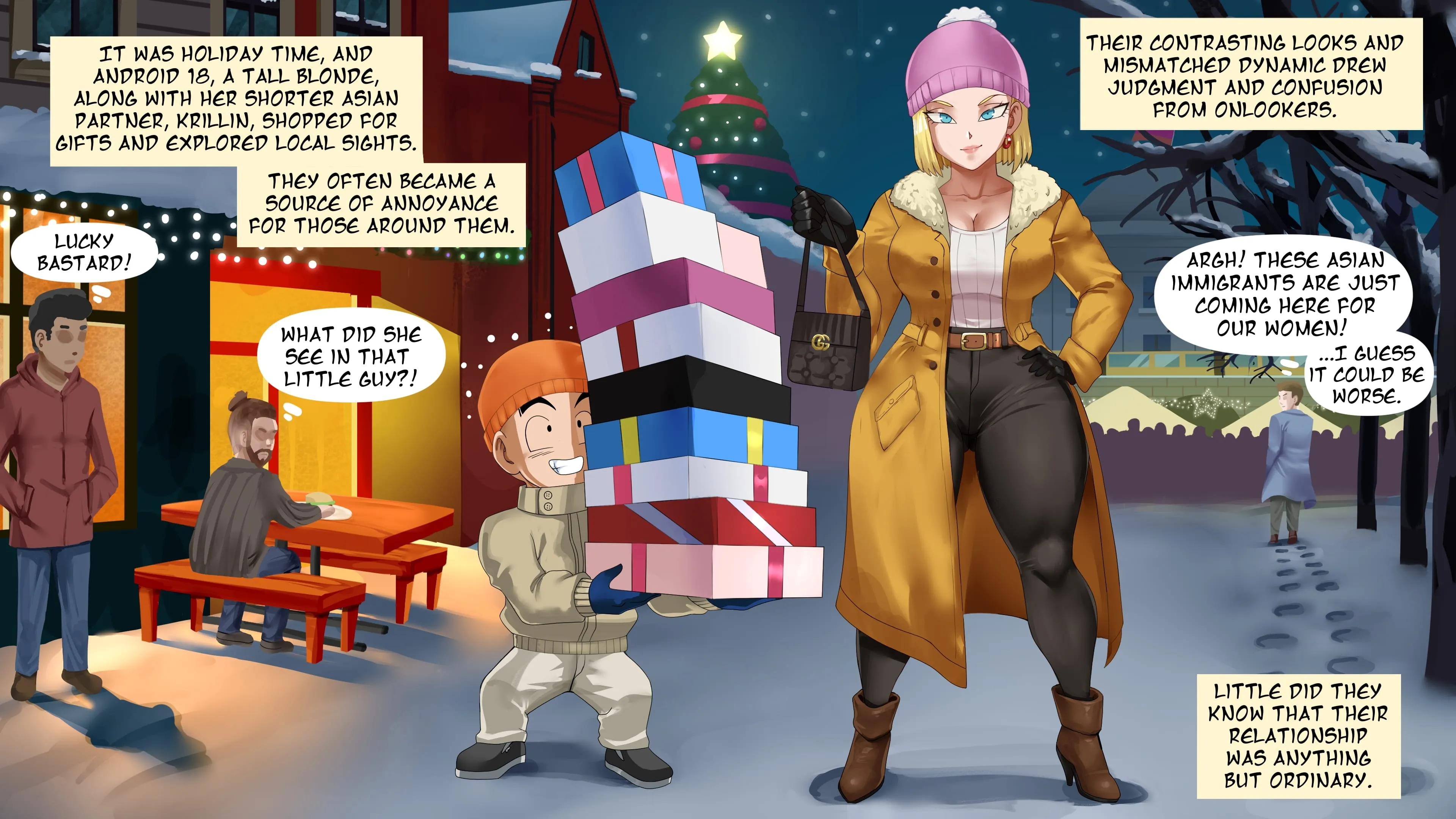 Android 18 NTR [Pink Pawg], 4.5 . Android 18 NTR - Christmas - Chapter 4.5, page 1 of 14