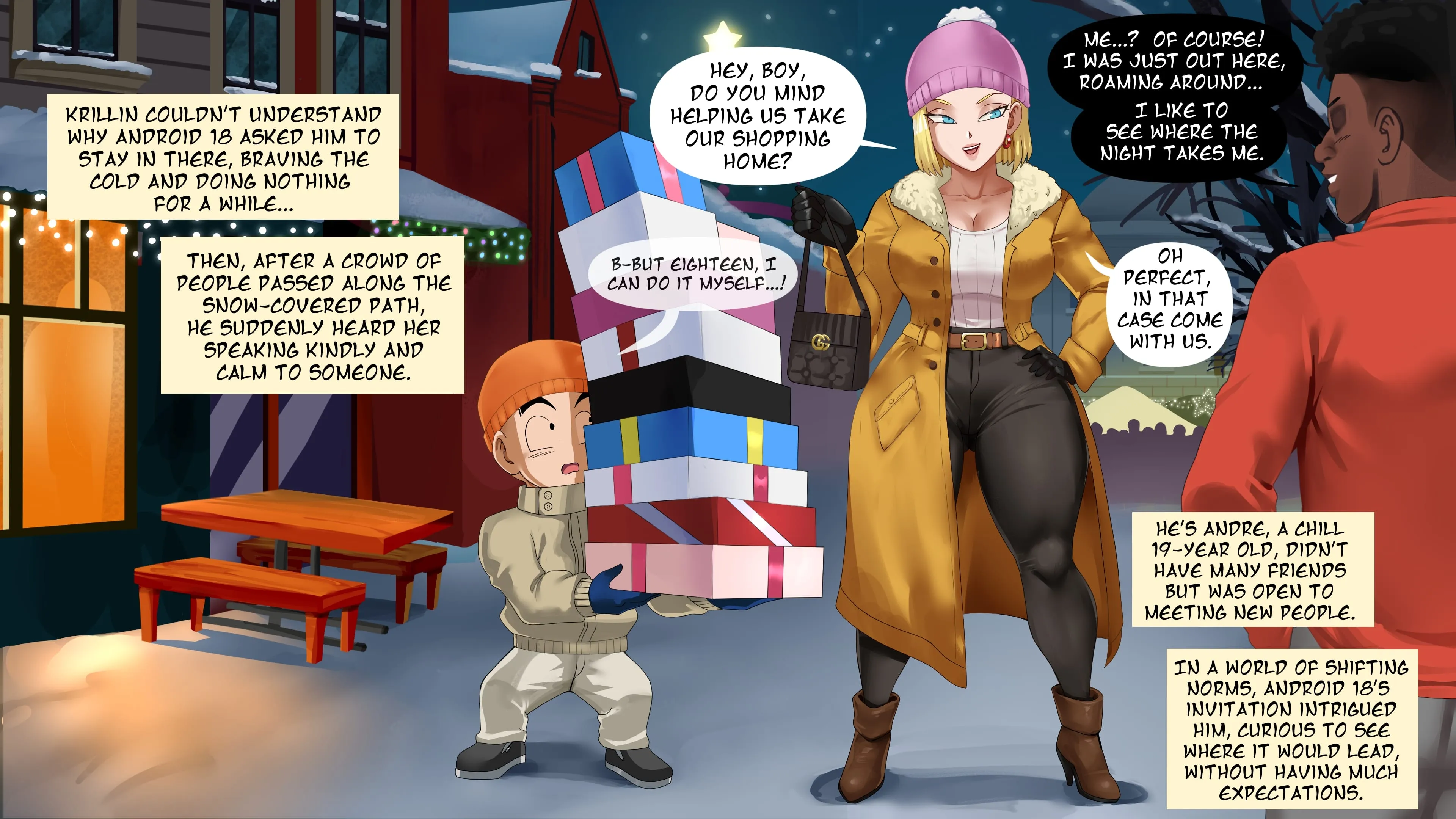 Android 18 NTR [Pink Pawg], 4.5 . Android 18 NTR - Christmas - Chapter 4.5, page 2 of 14