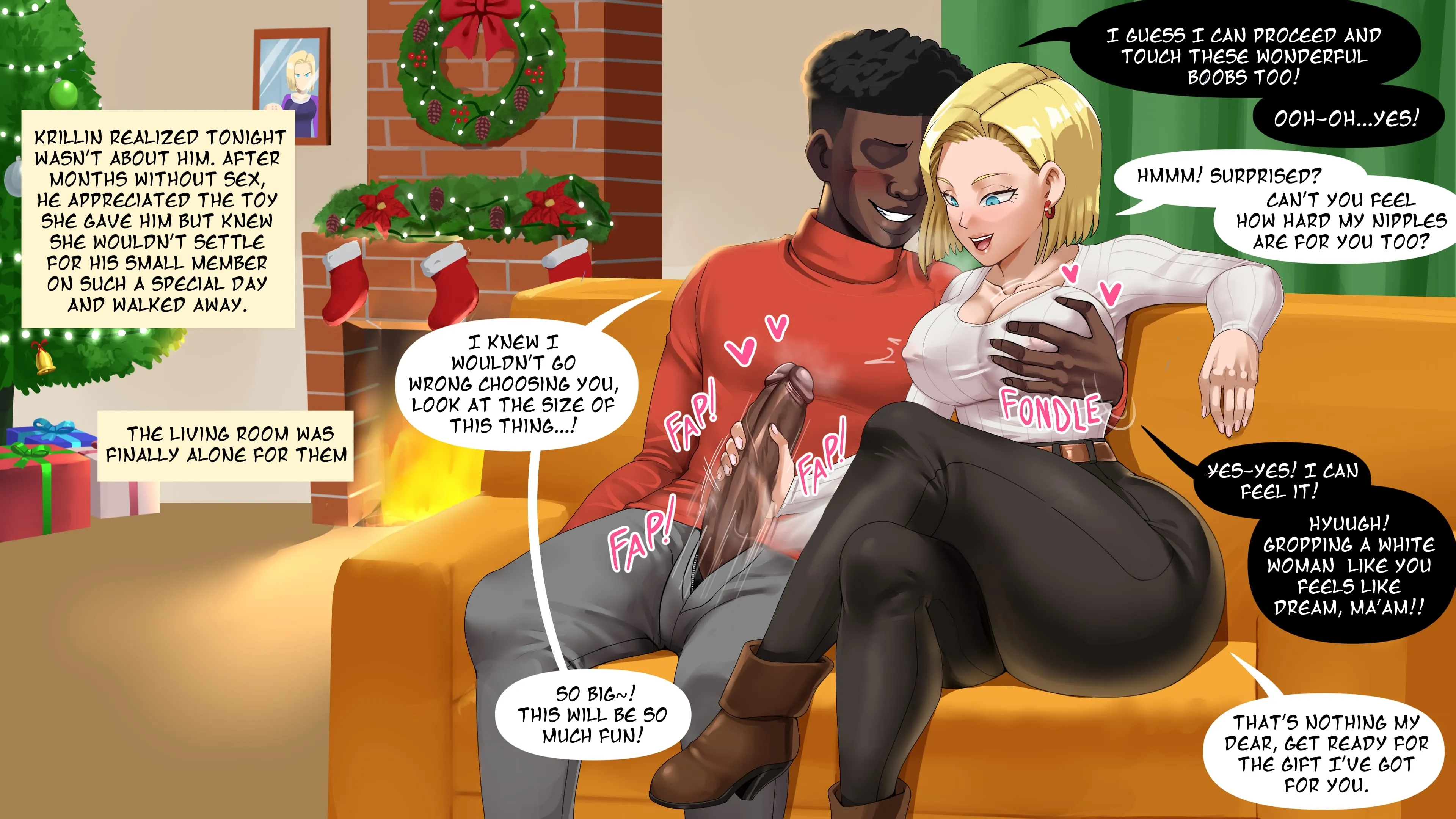 Android 18 NTR [Pink Pawg], 4.5 . Android 18 NTR - Christmas - Chapter 4.5, page 6 of 14