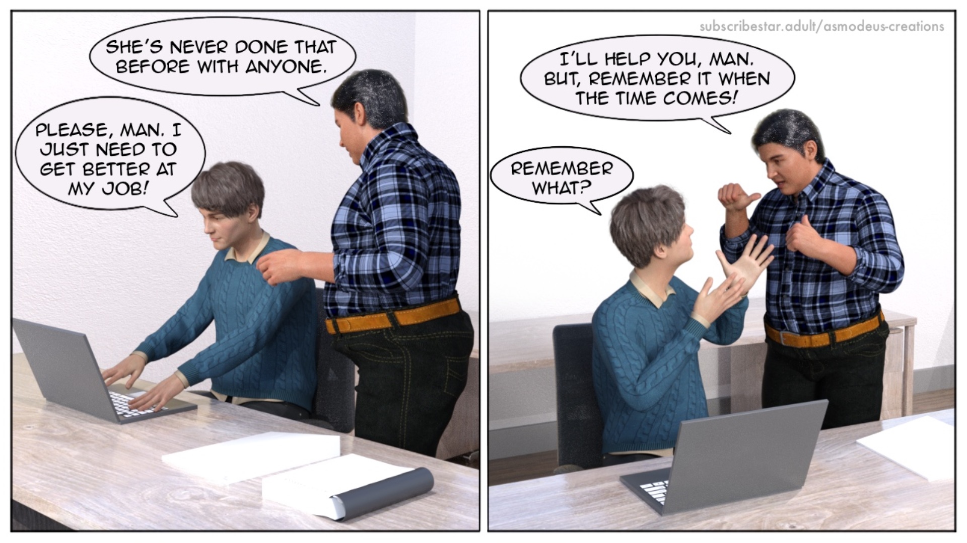 My New Job [Asmodeu], My New Job2, page 4 of 21