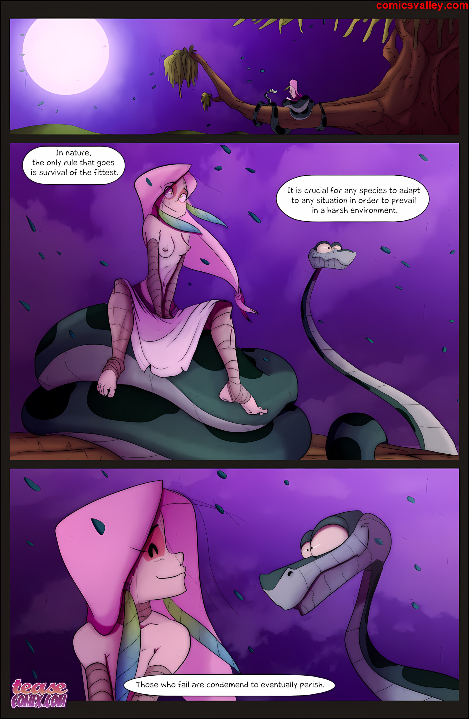 Of The Snake And The Girl [Tease Comix], Of The Snake and The Girl 5 - Fixxxer, page 18 of 30