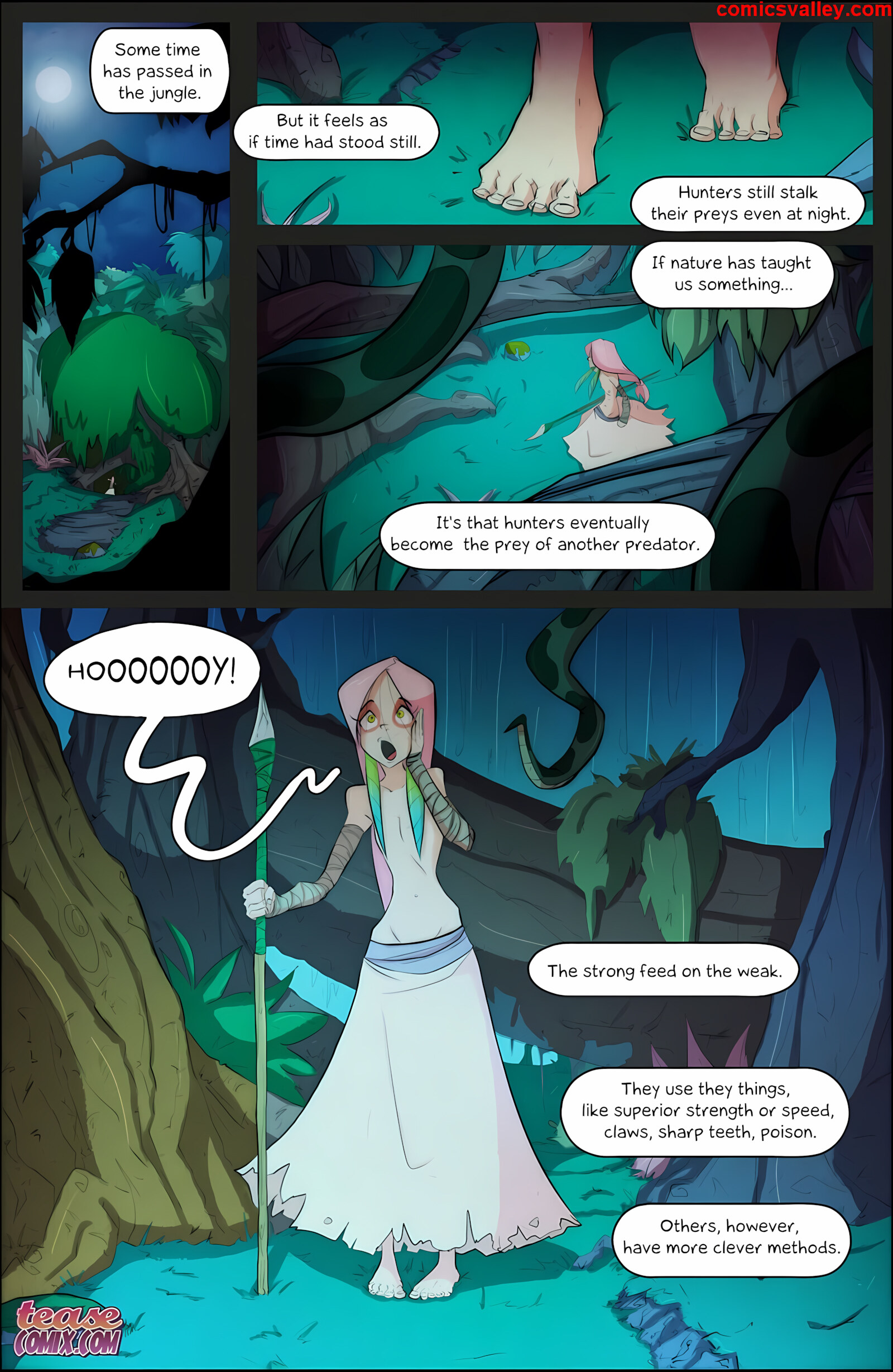 Of The Snake And The Girl [Tease Comix], Of The Snake and The Girl 4 - Fixxxer, page 2 of 23