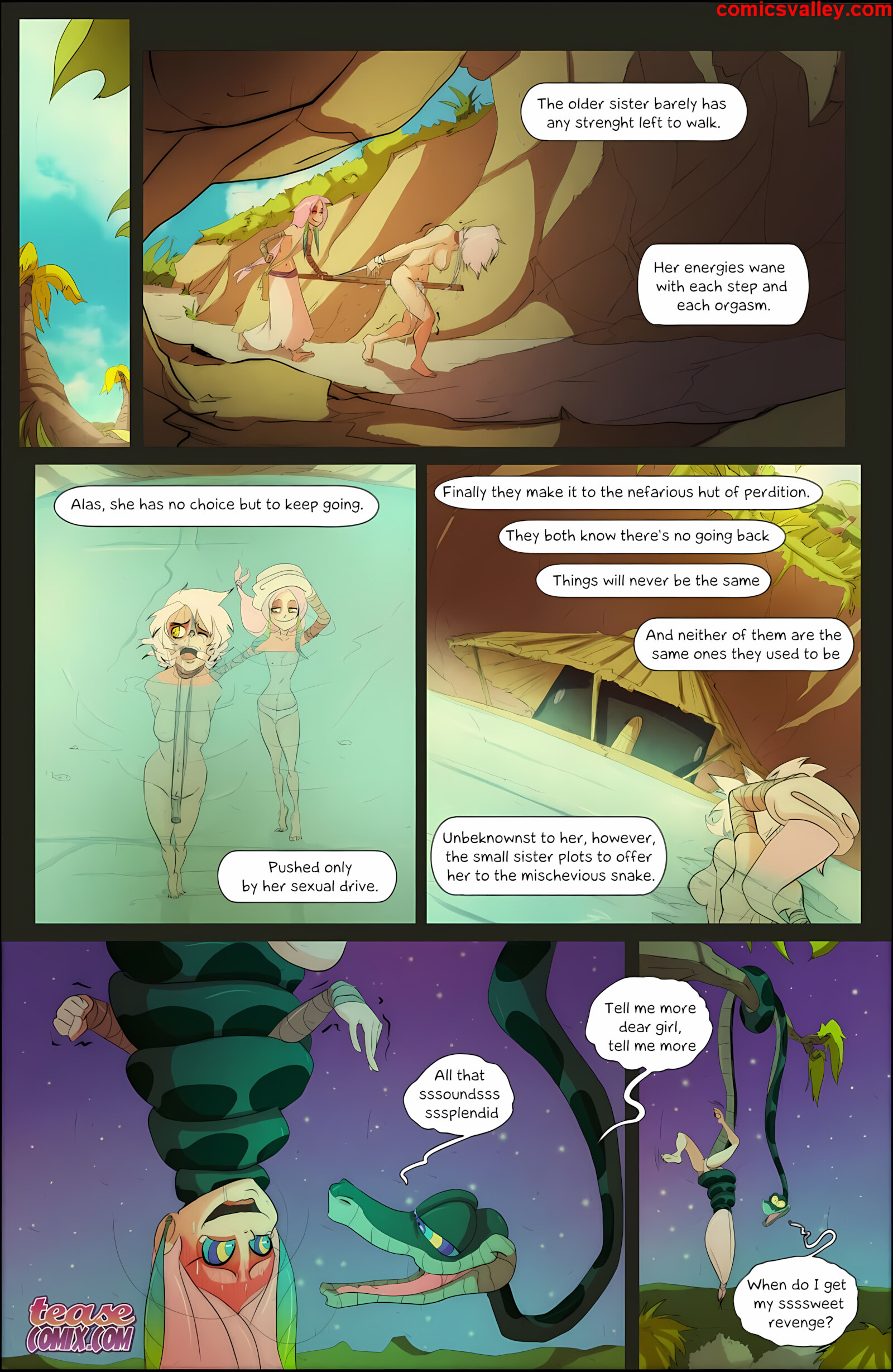 Of The Snake And The Girl [Tease Comix], Of The Snake and The Girl 4 - Fixxxer, page 17 of 23