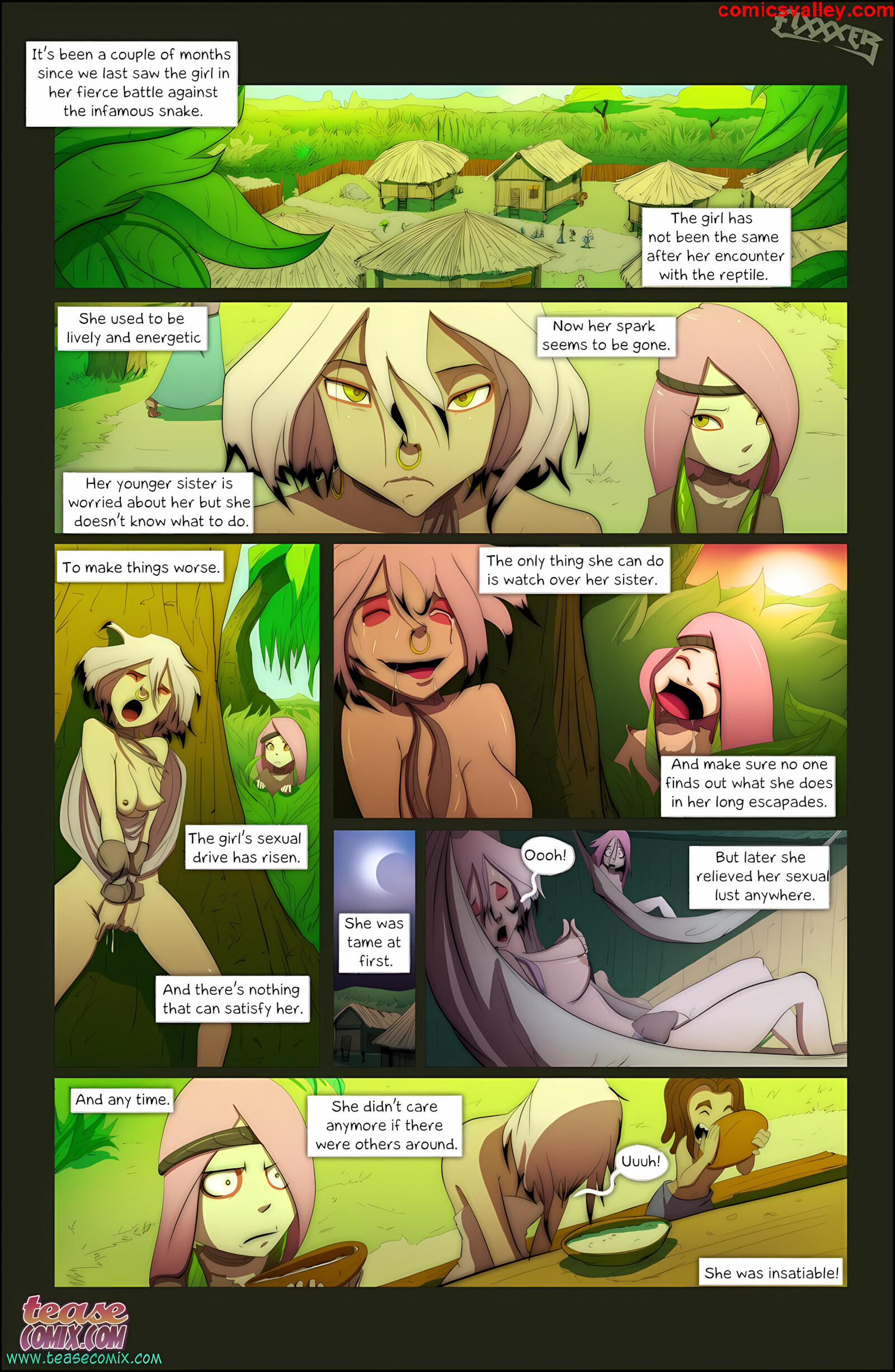 Of The Snake And The Girl [Tease Comix], Of The Snake and The Girl 2 - Fixxxer, page 2 of 23