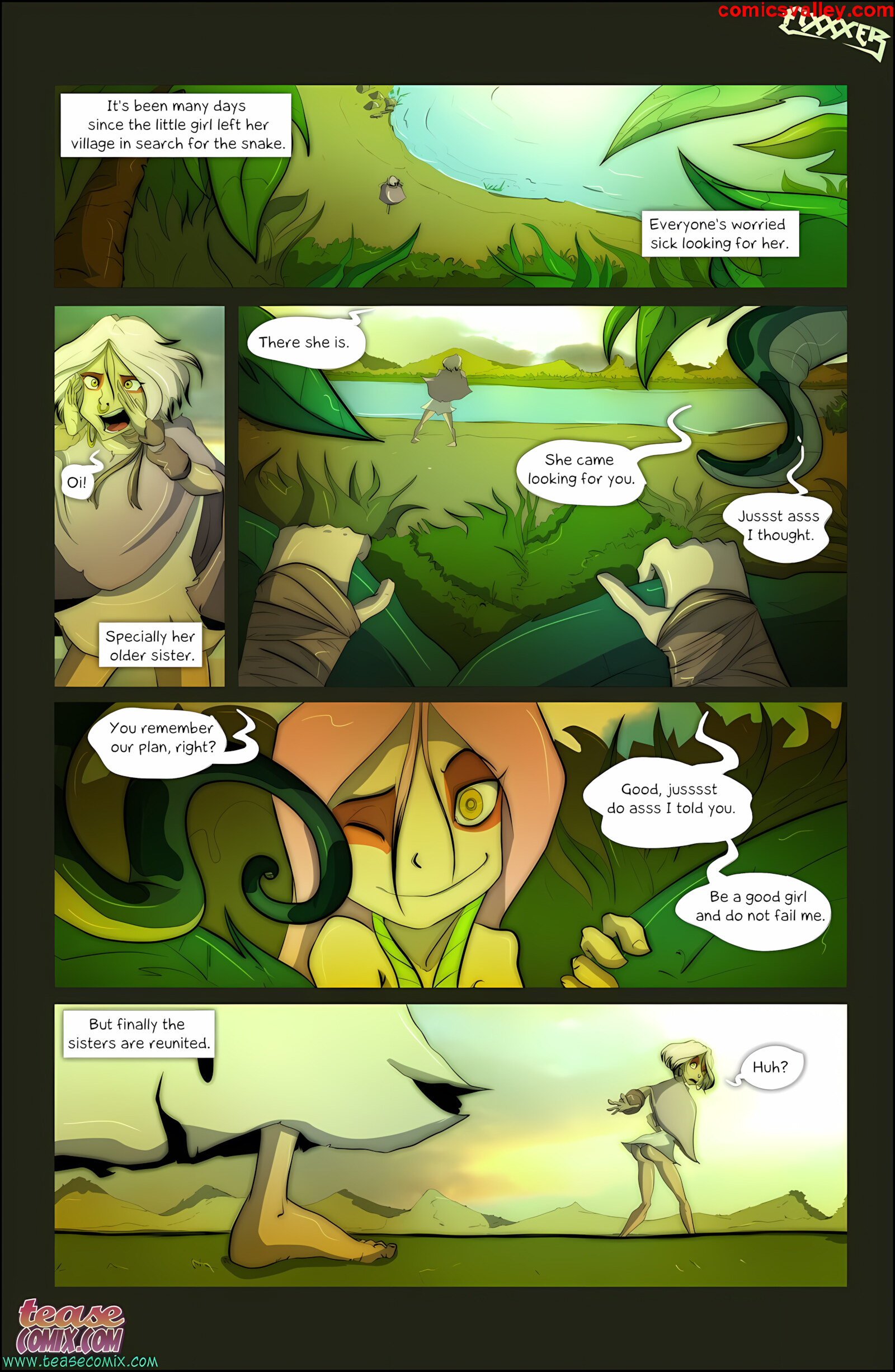 Of The Snake And The Girl [Tease Comix], Of The Snake and The Girl 2 - Fixxxer, page 22 of 23