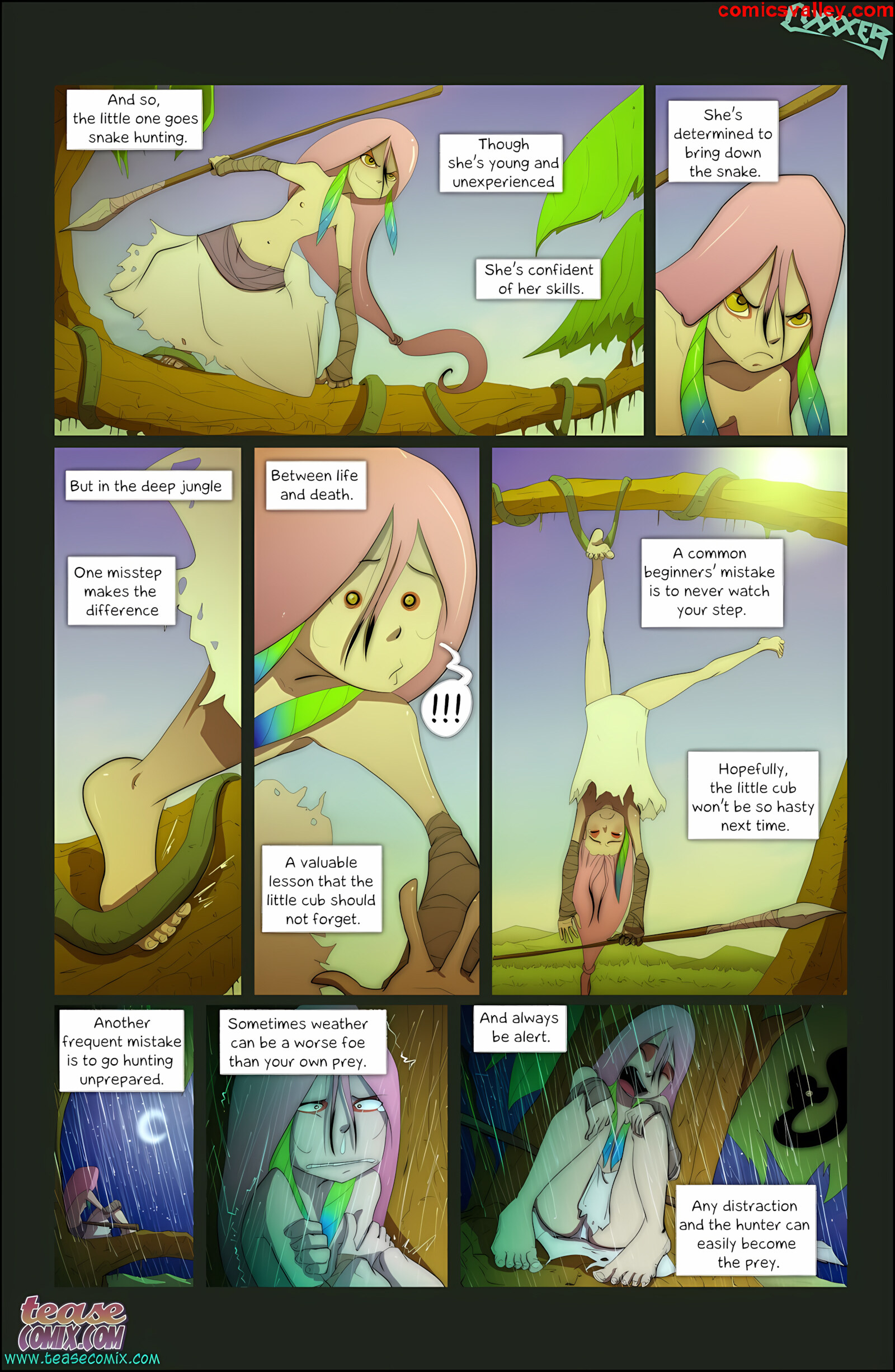 Of The Snake And The Girl [Tease Comix], Of The Snake and The Girl 2 - Fixxxer, page 4 of 23