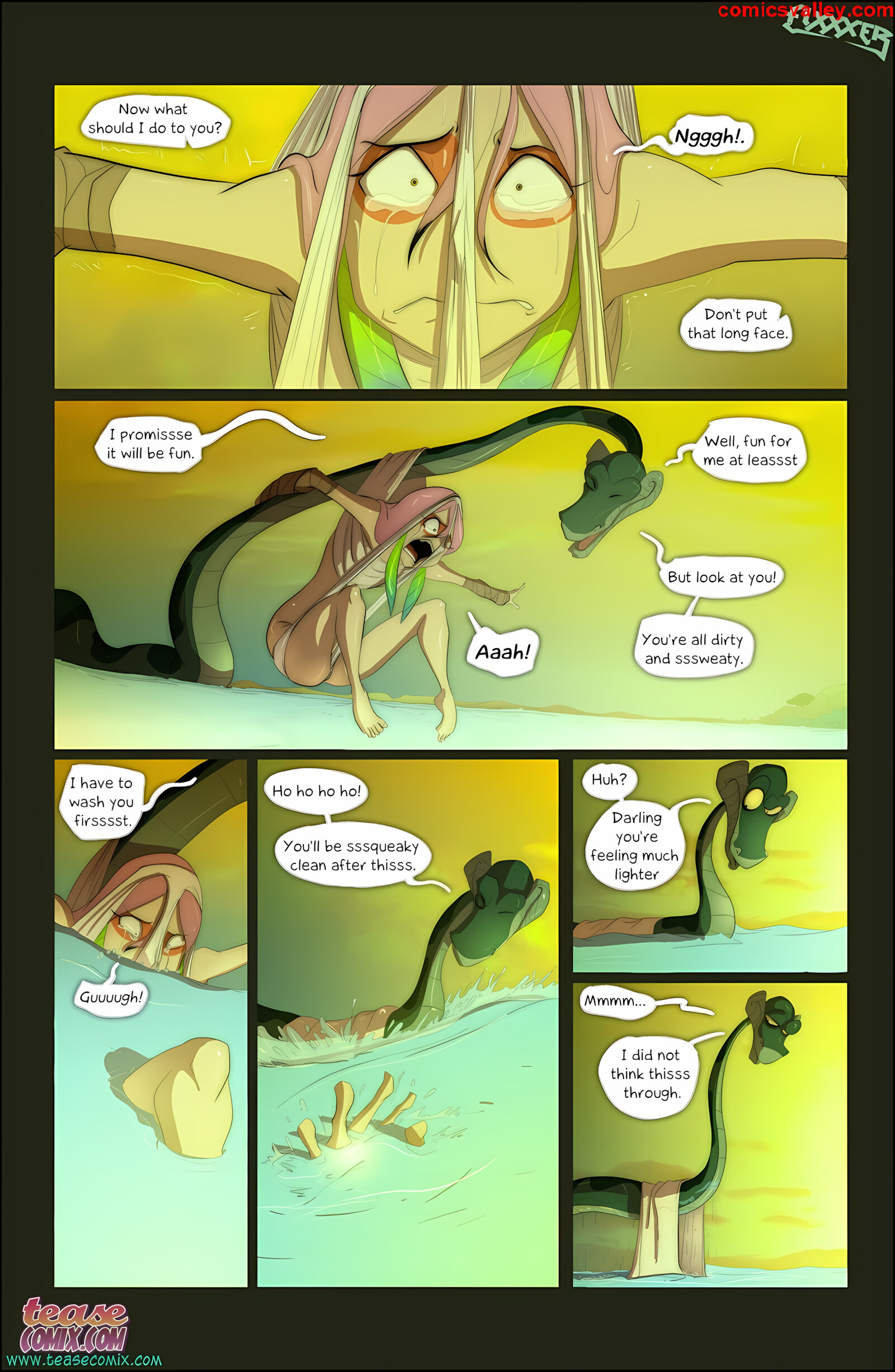 Of The Snake And The Girl [Tease Comix], Of The Snake and The Girl 2 - Fixxxer, page 10 of 23