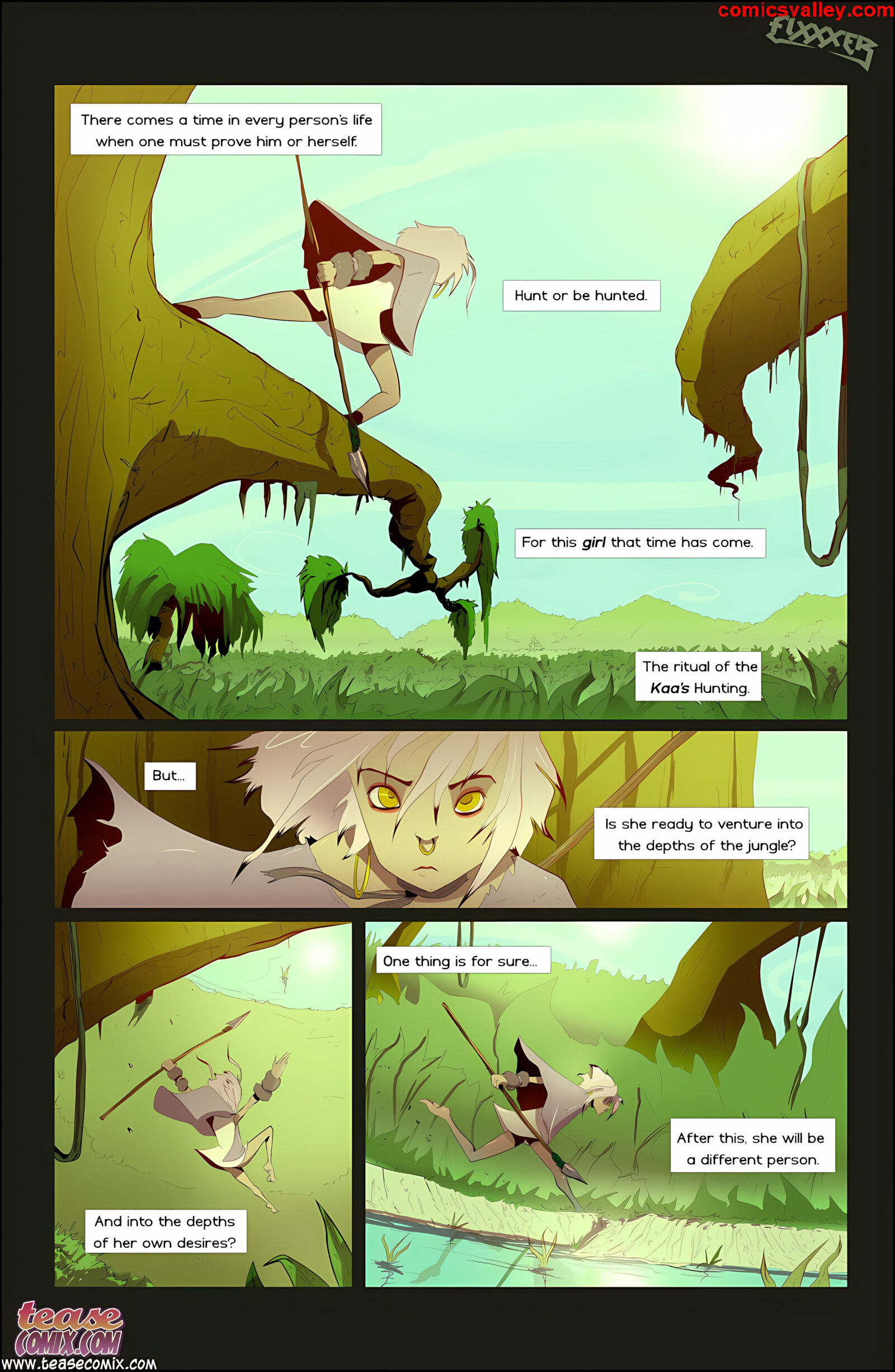 Of The Snake And The Girl [Tease Comix], Of The Snake and The Girl 1 - Fixxxer, page 2 of 22