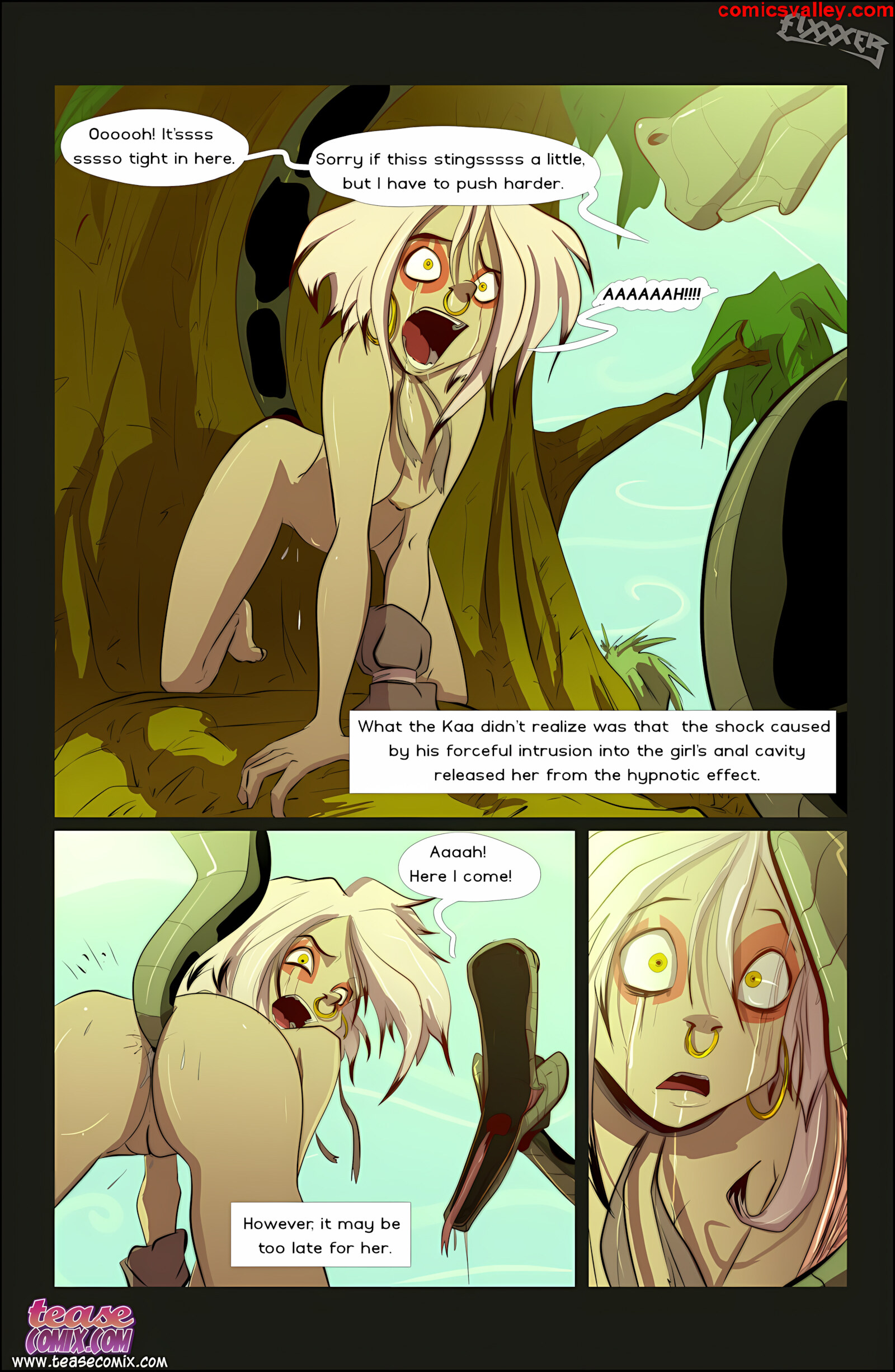 Of The Snake And The Girl [Tease Comix], Of The Snake and The Girl 1 - Fixxxer, page 14 of 22