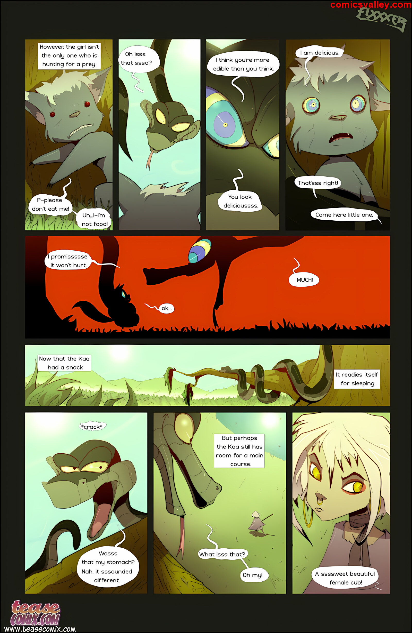 Of The Snake And The Girl [Tease Comix], Of The Snake and The Girl 1 - Fixxxer, page 3 of 22