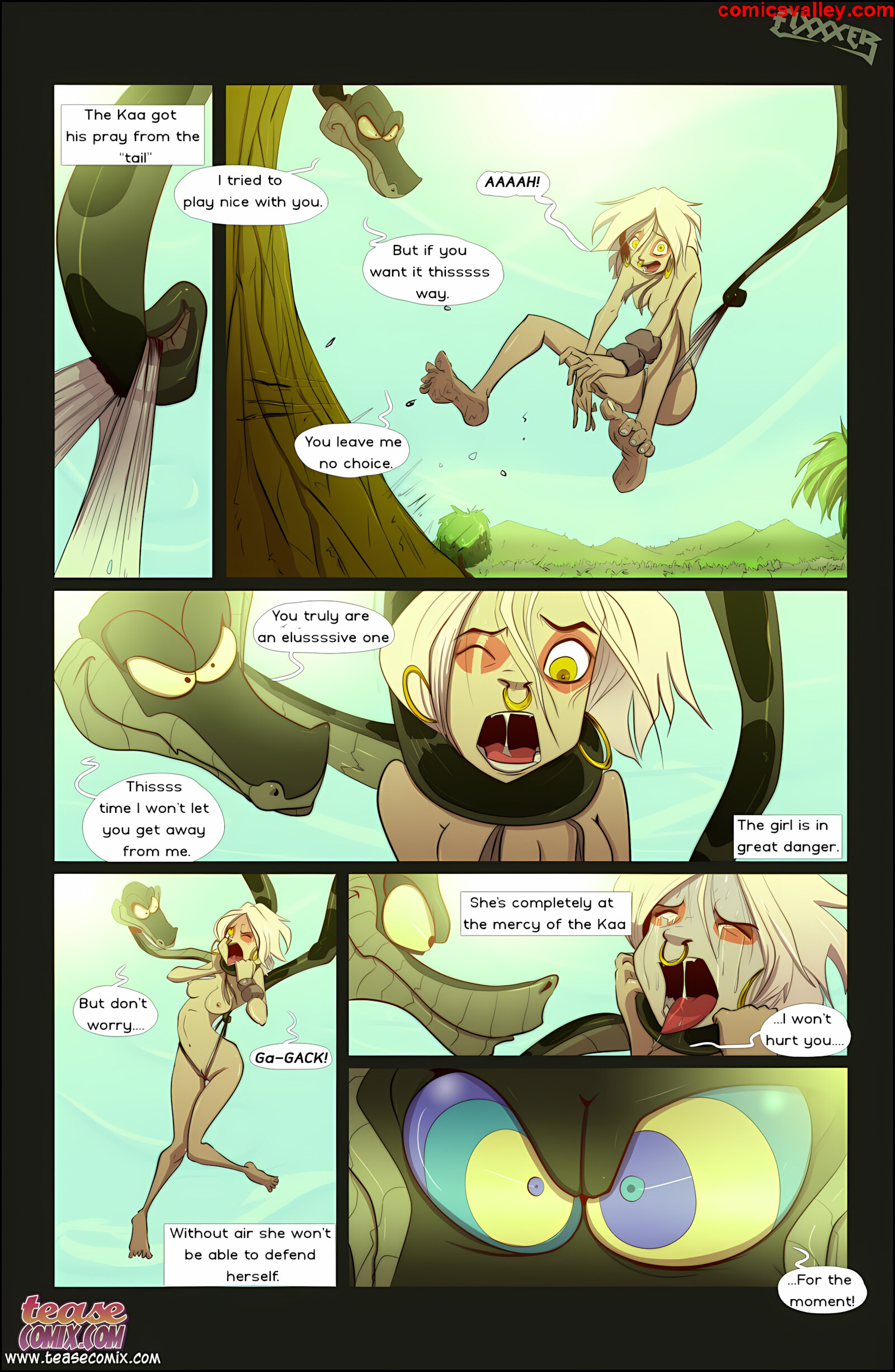 Of The Snake And The Girl [Tease Comix], Of The Snake and The Girl 1 - Fixxxer, page 9 of 22