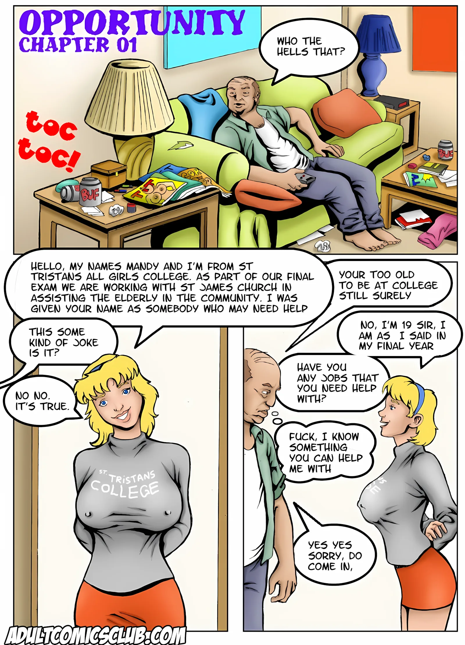 Old Man’s Opportunity [AdultComicsClub], 1 . Old Man's Opportunity - Chapter 1 [AdultComicsClub], page 1 of 5