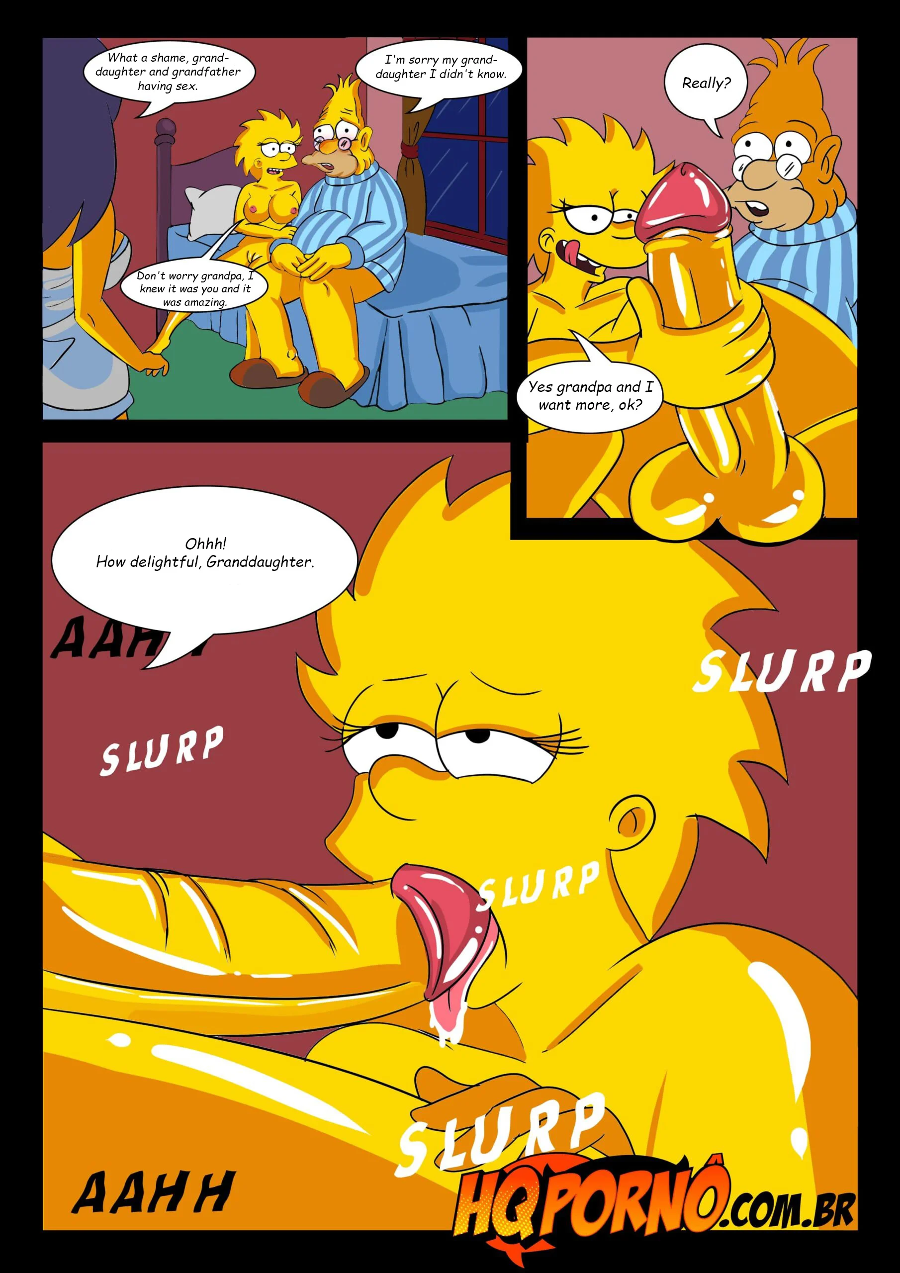 OS Simpsons (The Simpsons), 4 . OS Simpsons - Sleepover At Grandpa's House 2 - Chapter 4, page 2 of 11