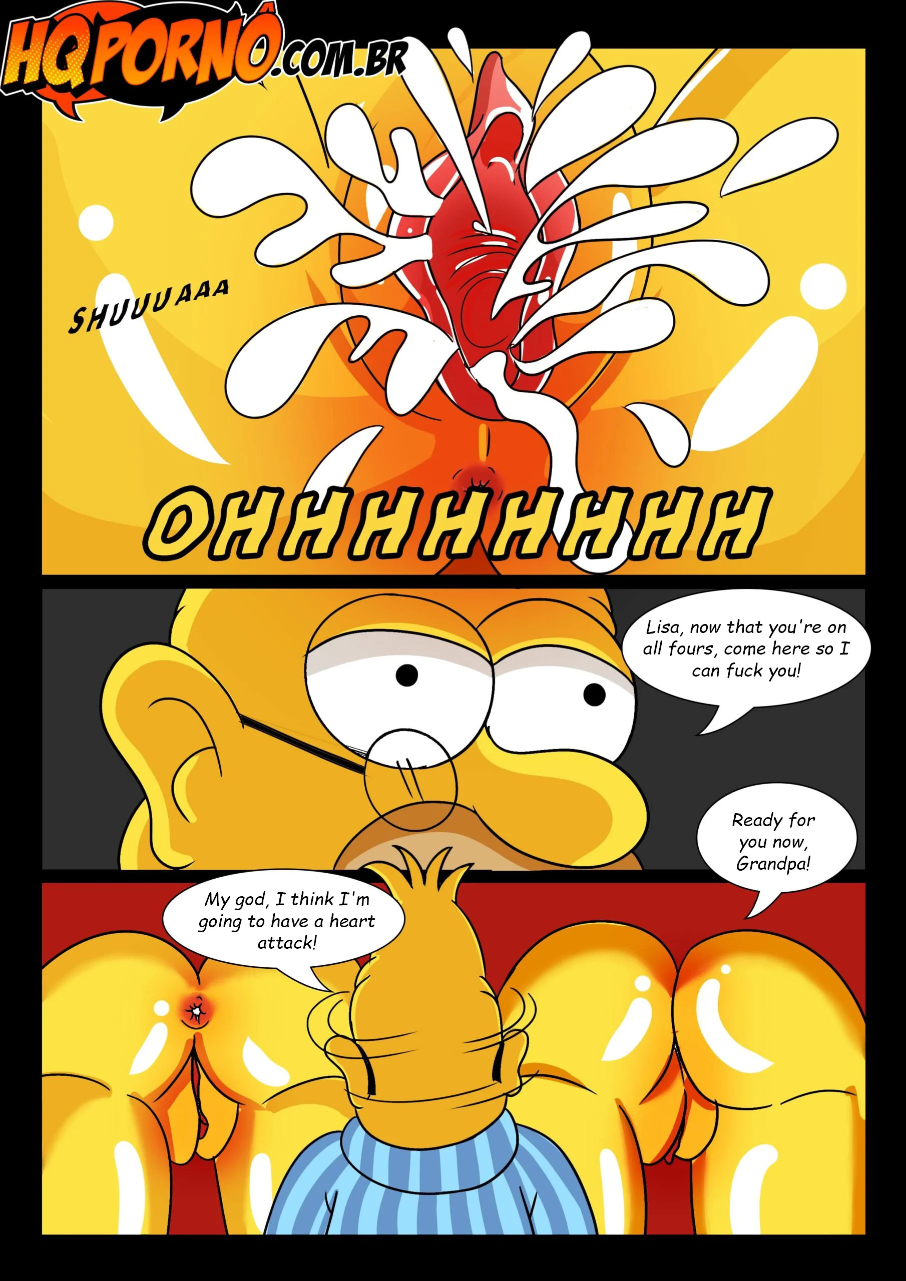OS Simpsons (The Simpsons), 4 . OS Simpsons - Sleepover At Grandpa's House 2 - Chapter 4, page 7 of 11