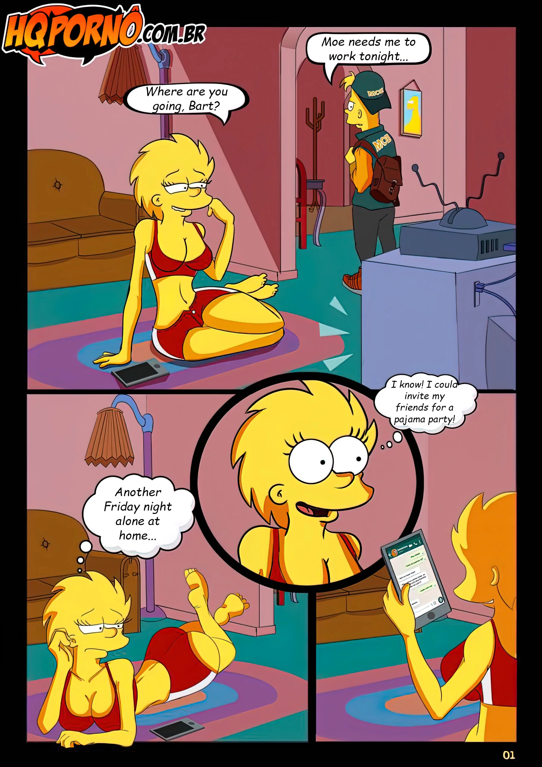 OS Simpsons (The Simpsons), 2 . OS Simpsons - The Pizza Dare - Chapter 2, page 2 of 10
