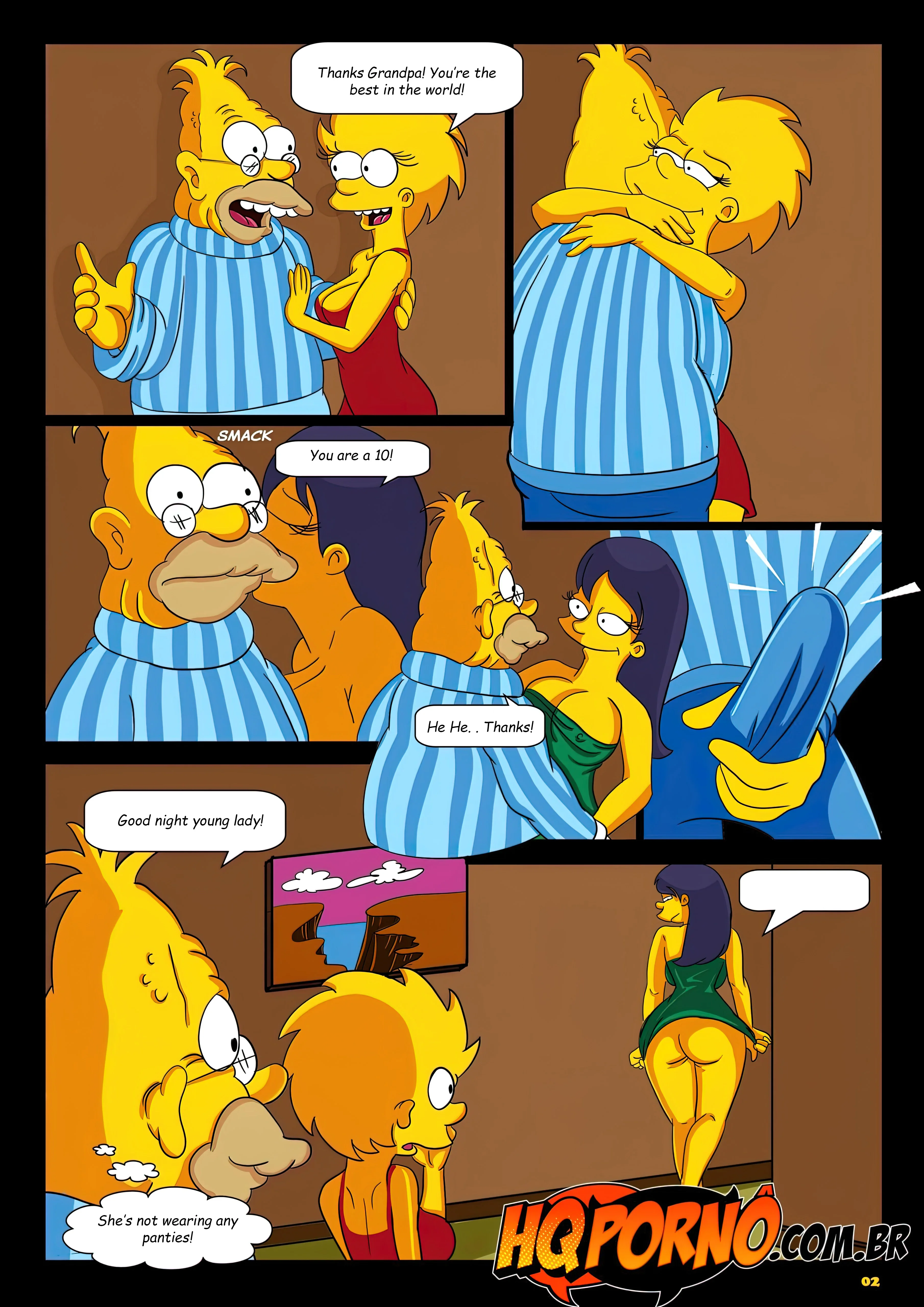 OS Simpsons (The Simpsons), 1 . OS Simpsons - Sleepover At Grandpa's House - Chapter 1, page 3 of 10