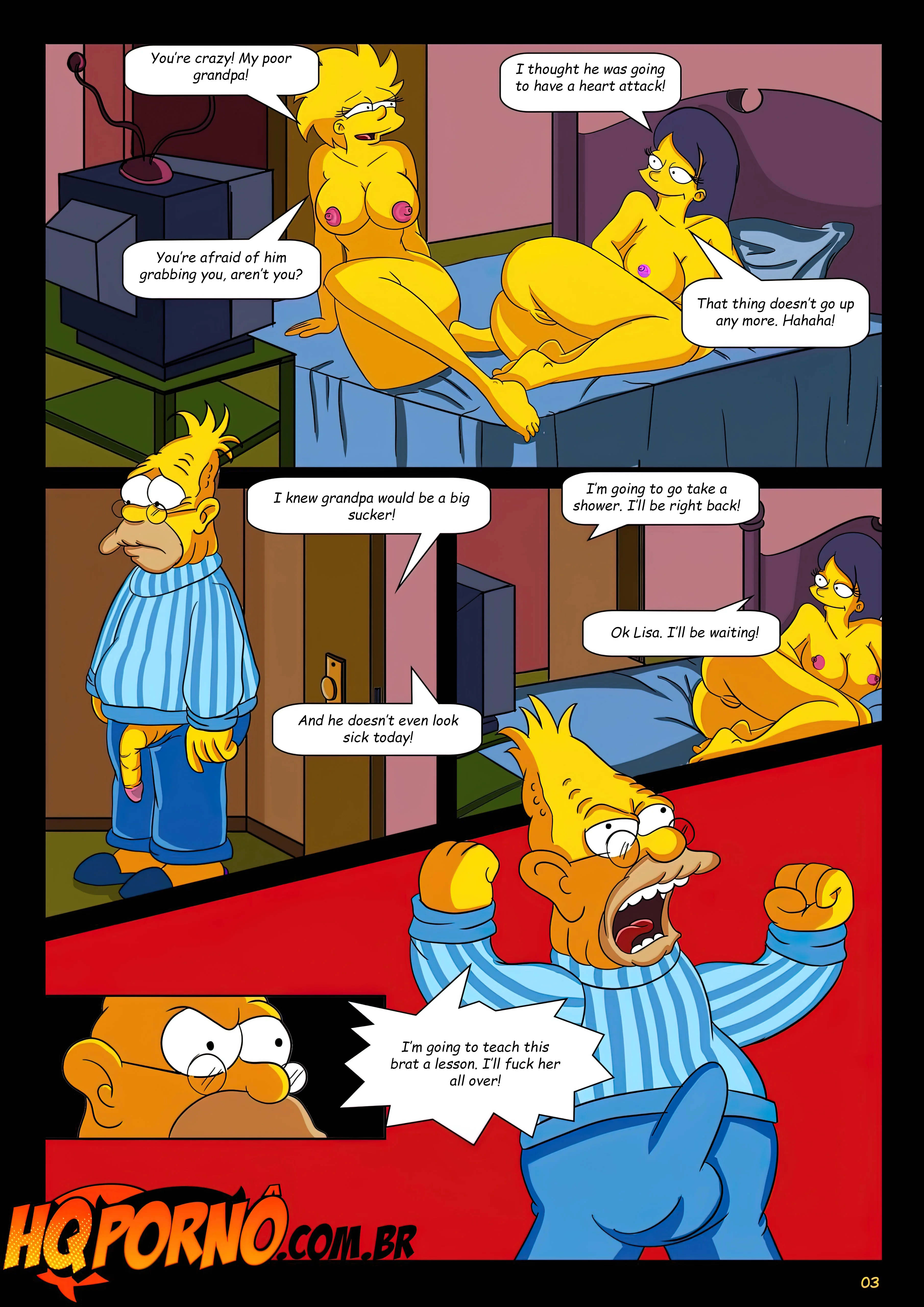 OS Simpsons (The Simpsons), 1 . OS Simpsons - Sleepover At Grandpa's House - Chapter 1, page 4 of 10