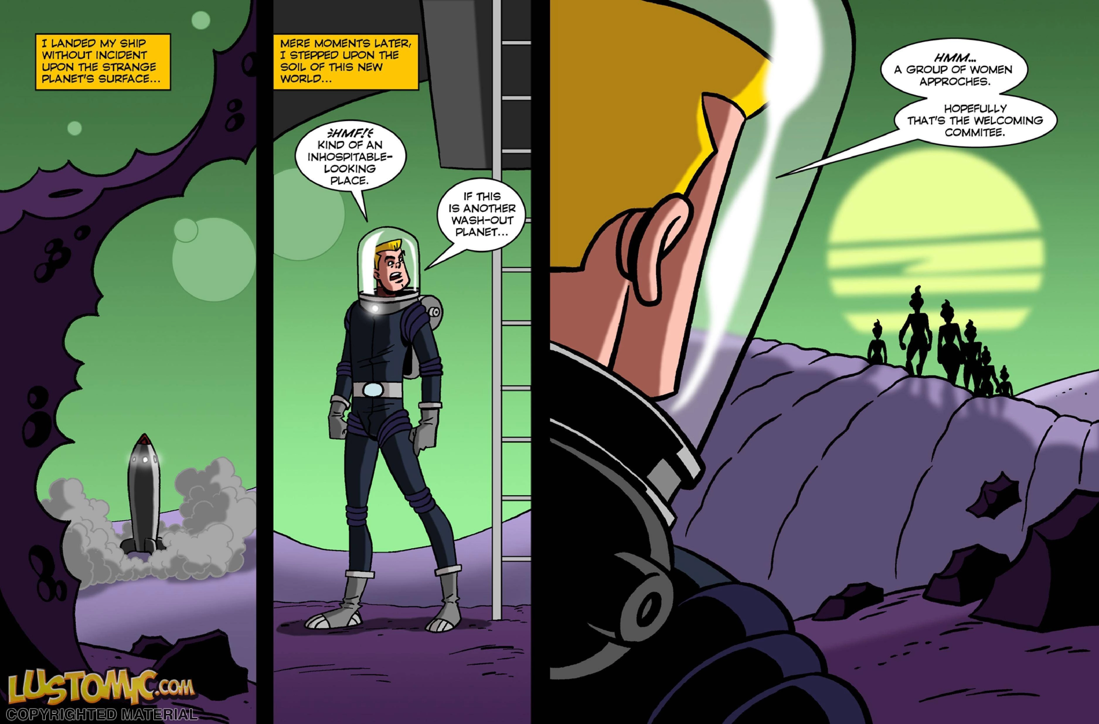 Planet of Women [Basta Comix], Planet of Women, page 2 of 20