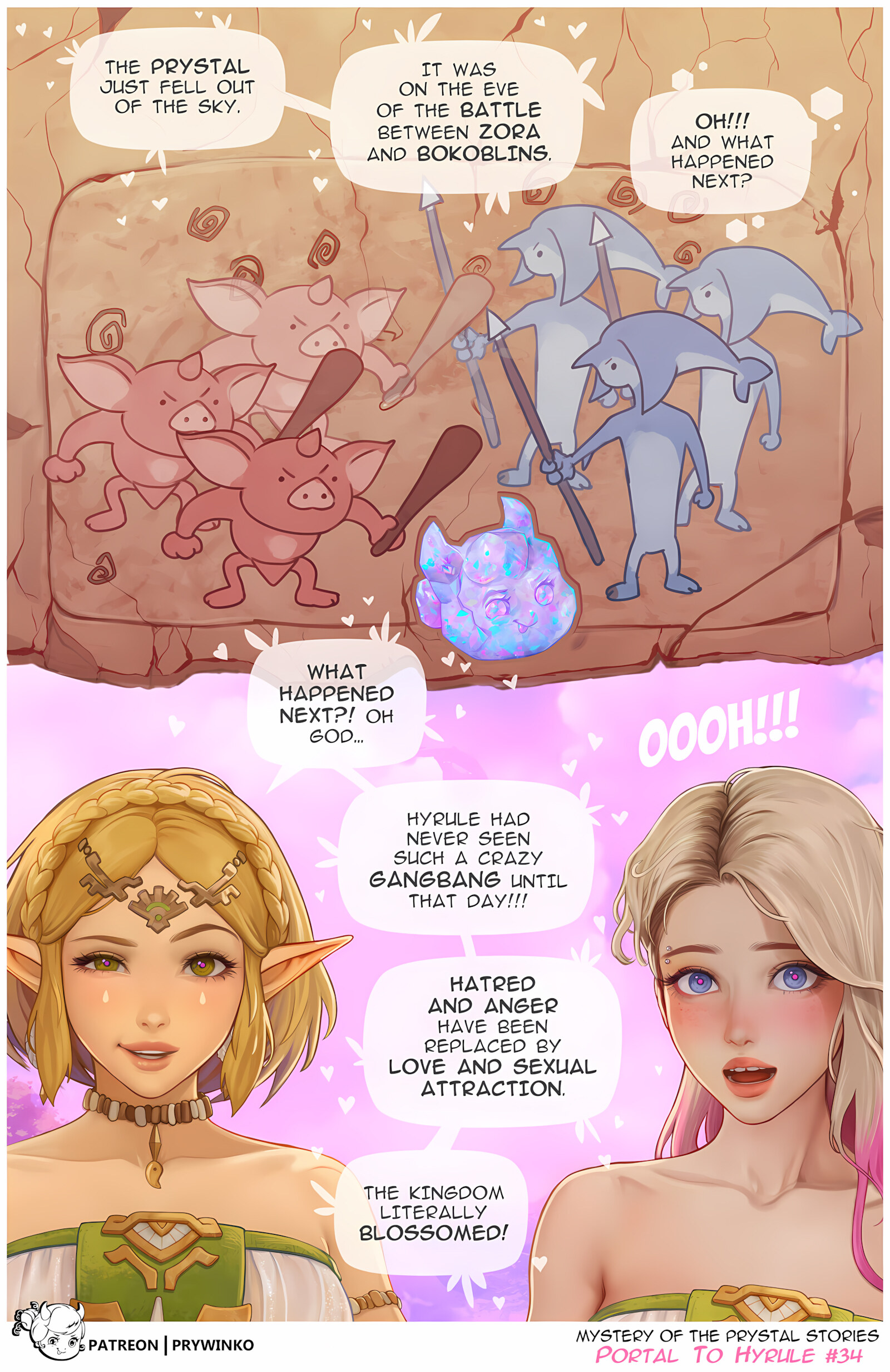 Portal to Hyrule [Prywinko], Across The Spider-Verse Portal To Hyrule (Futa), page 34 of 57