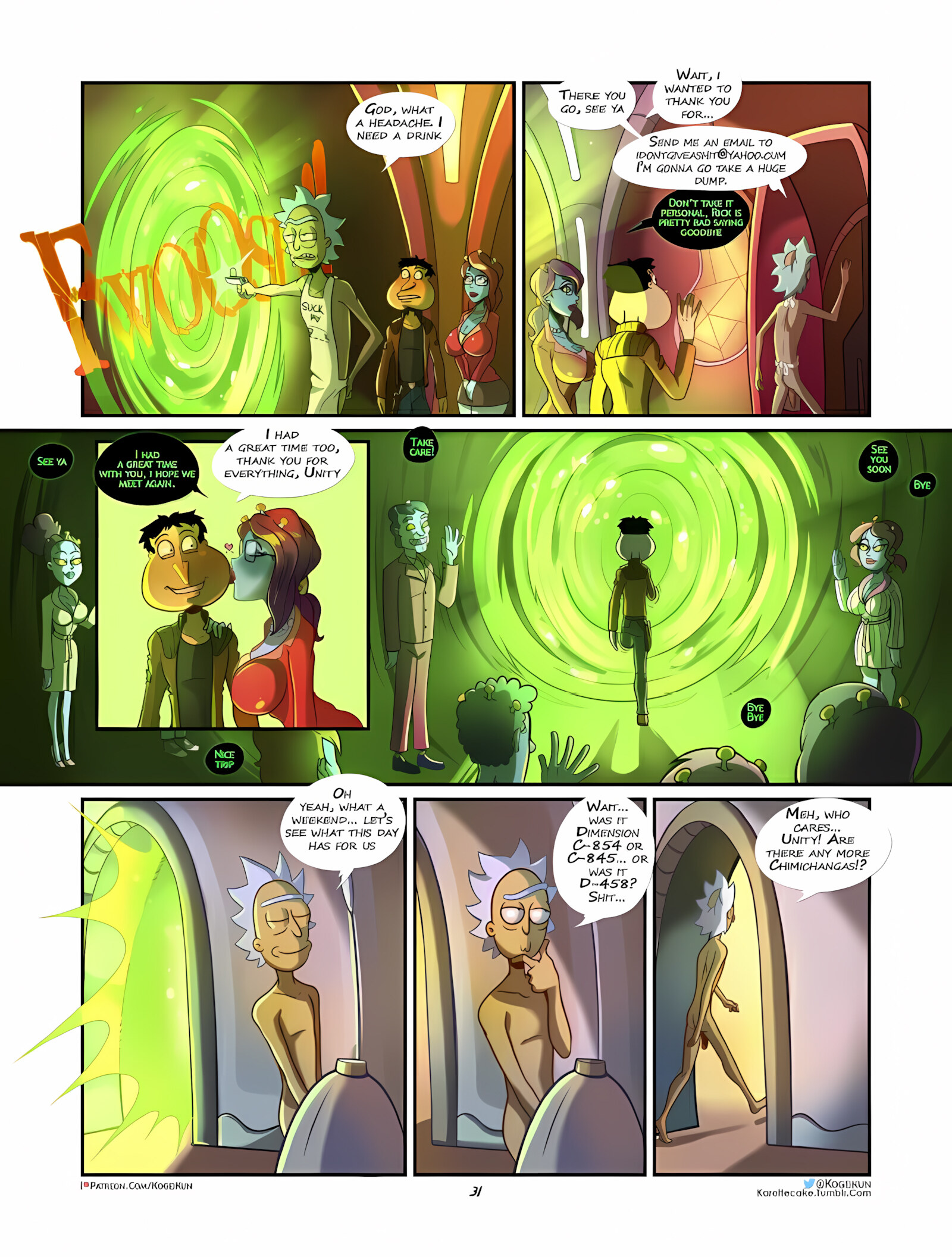 Quagmire Into The Multiverse [Kogeikun], Quagmire Into The Multiverse 1, page 32 of 33