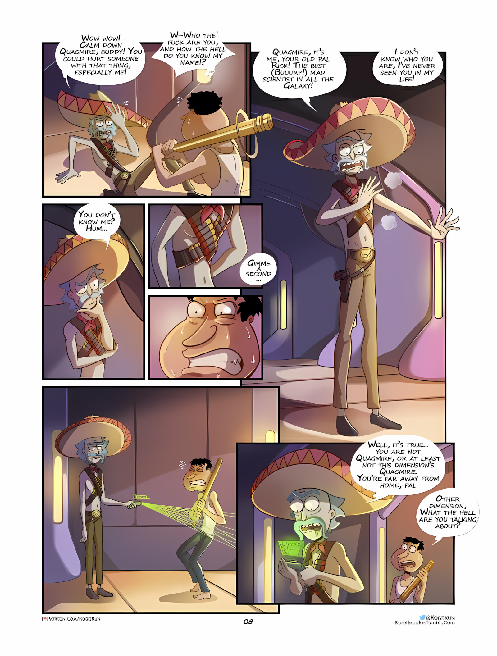 Quagmire Into The Multiverse [Kogeikun], Quagmire Into The Multiverse 1, page 9 of 33