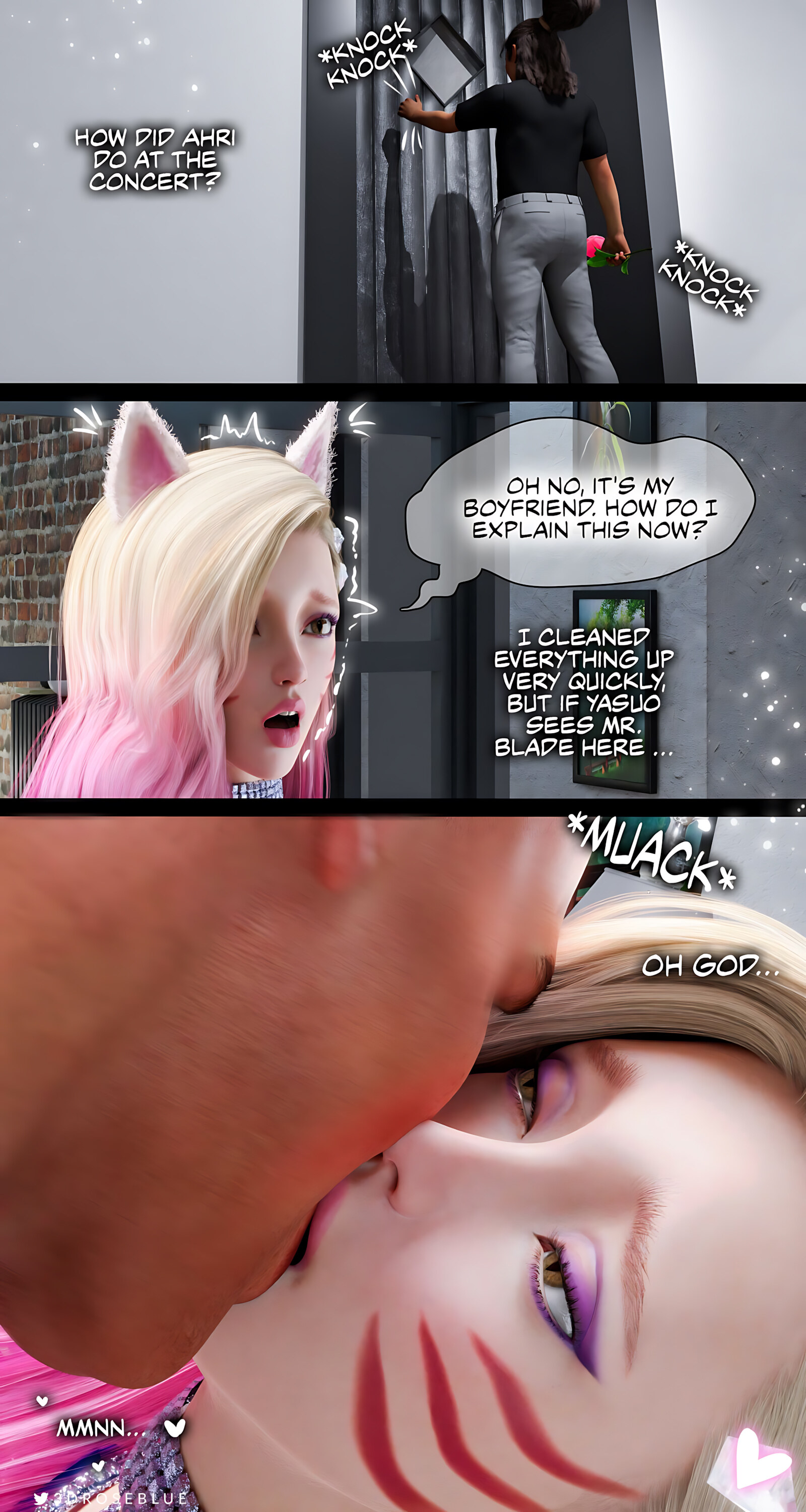 Seraphine Forbidden Love [Rose Blue 3D], Ahri Power Of Love - Chapter 3, page 60 of 65