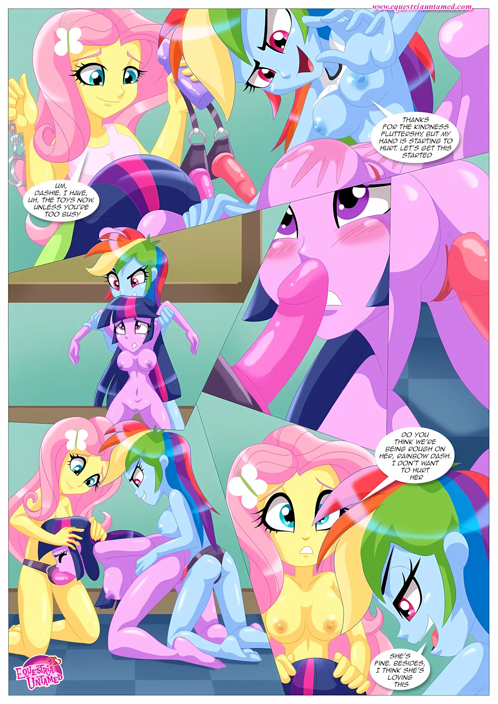 Sexquestria Girls (My Little Pony – Equestria Girls), 1 . Sexquestria Girls - (My Little Pony - Equestria Girls) [Palcomix], page 13 of 25