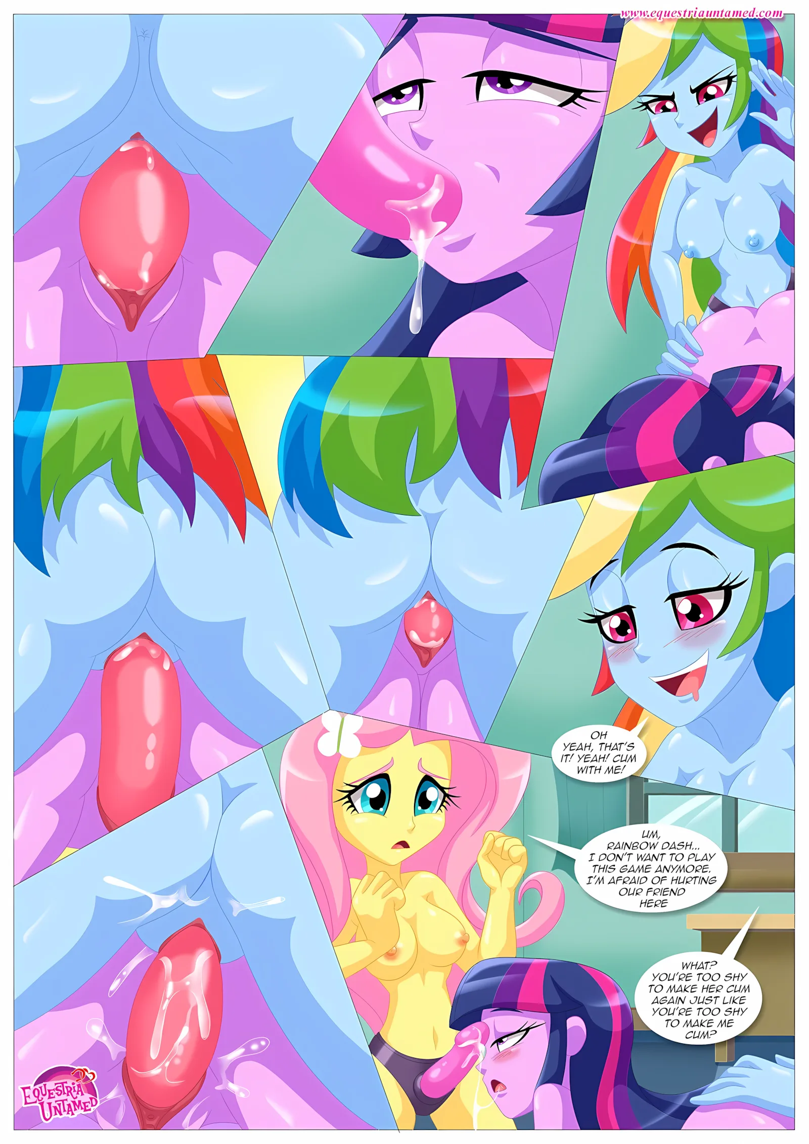 Sexquestria Girls (My Little Pony – Equestria Girls), 1 . Sexquestria Girls - (My Little Pony - Equestria Girls) [Palcomix], page 15 of 25