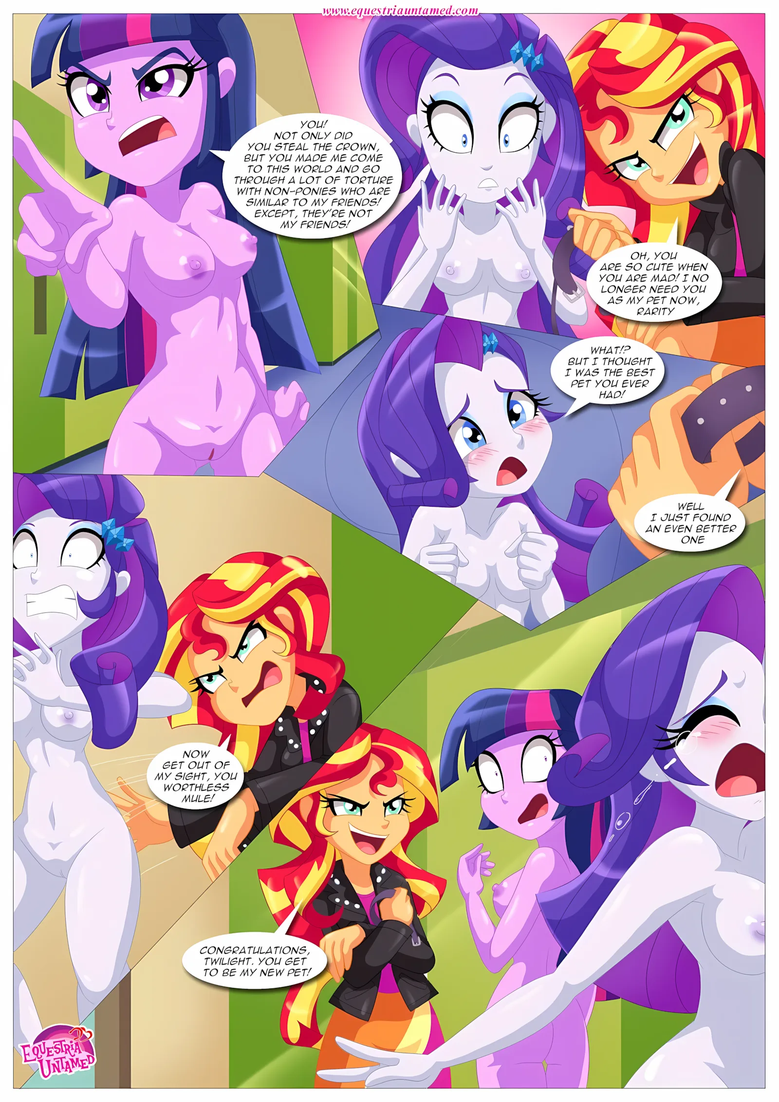 Sexquestria Girls (My Little Pony – Equestria Girls), 1 . Sexquestria Girls - (My Little Pony - Equestria Girls) [Palcomix], page 17 of 25