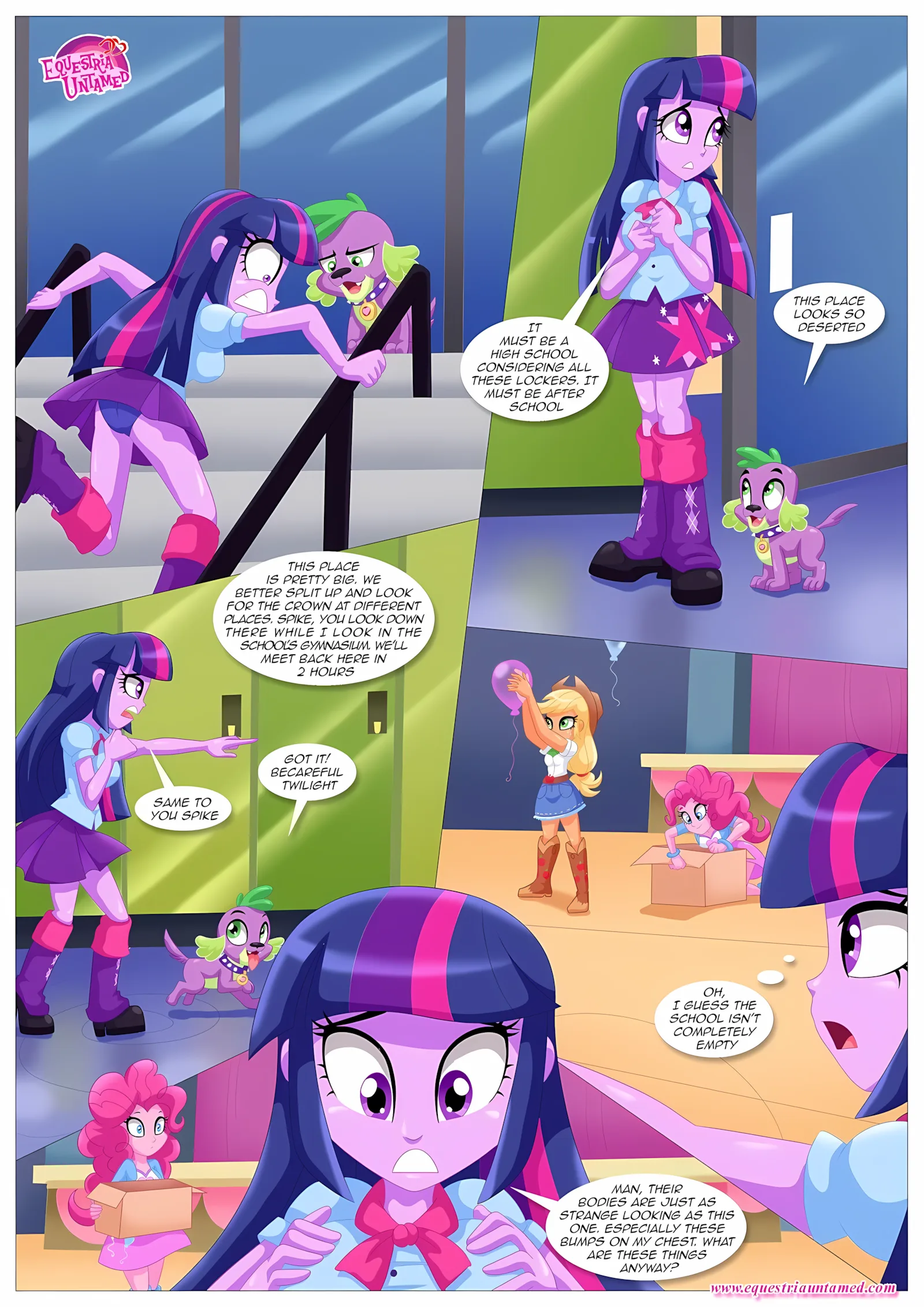 Sexquestria Girls (My Little Pony – Equestria Girls), 1 . Sexquestria Girls - (My Little Pony - Equestria Girls) [Palcomix], page 3 of 25