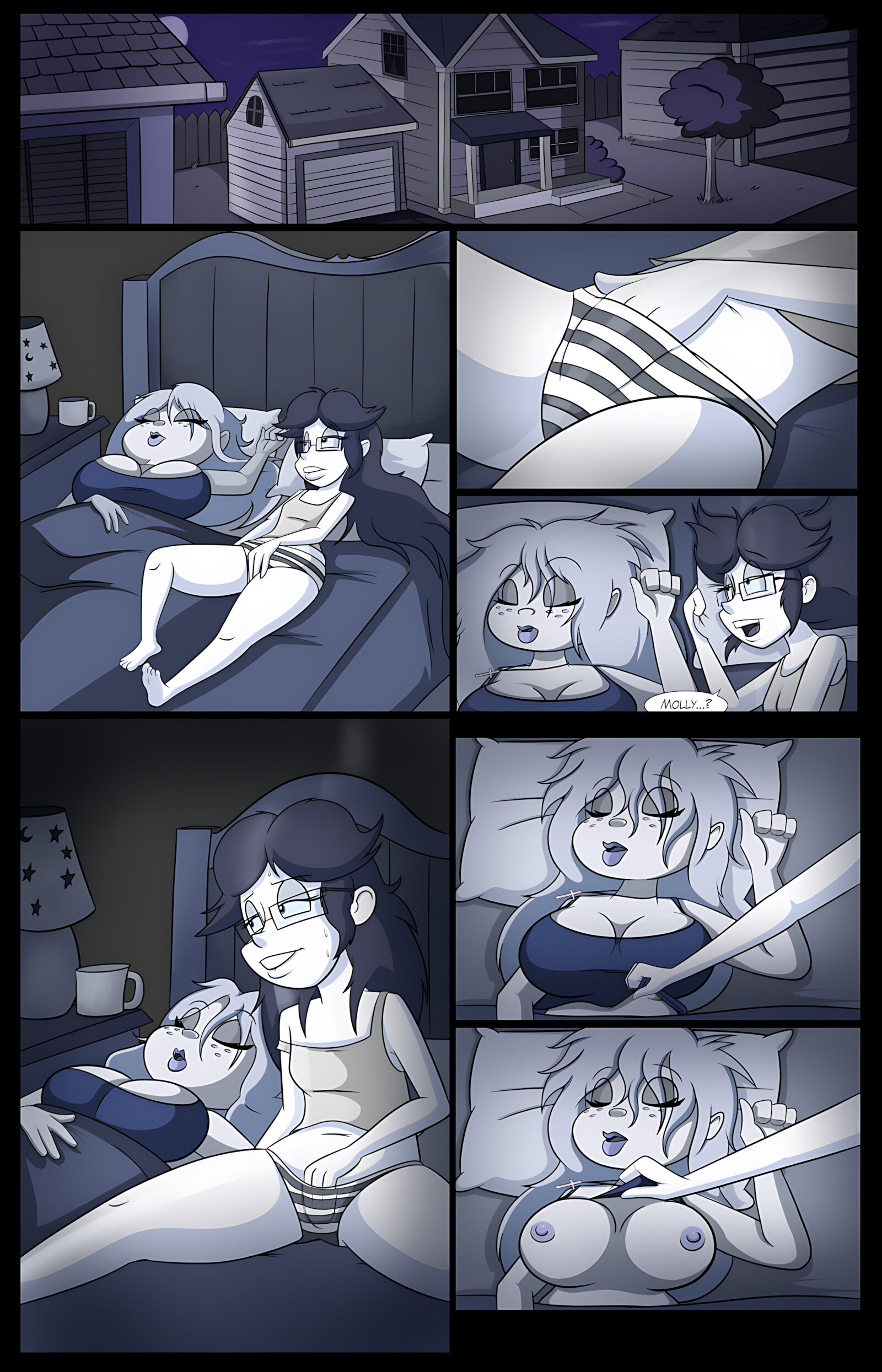 Sleepover [MonkeyCheese], Sleepover, page 3 of 12