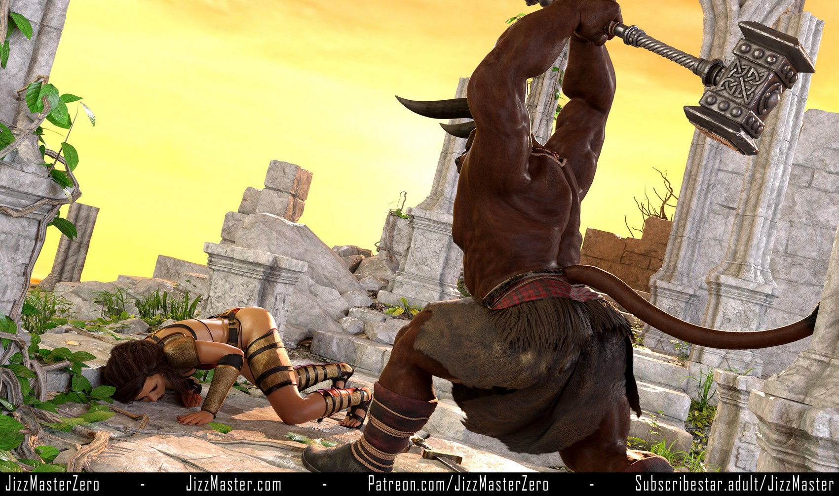 Astraia VS Minotaur [JizzMasterZero], Astraia VS Minotaur, page 6 of 67