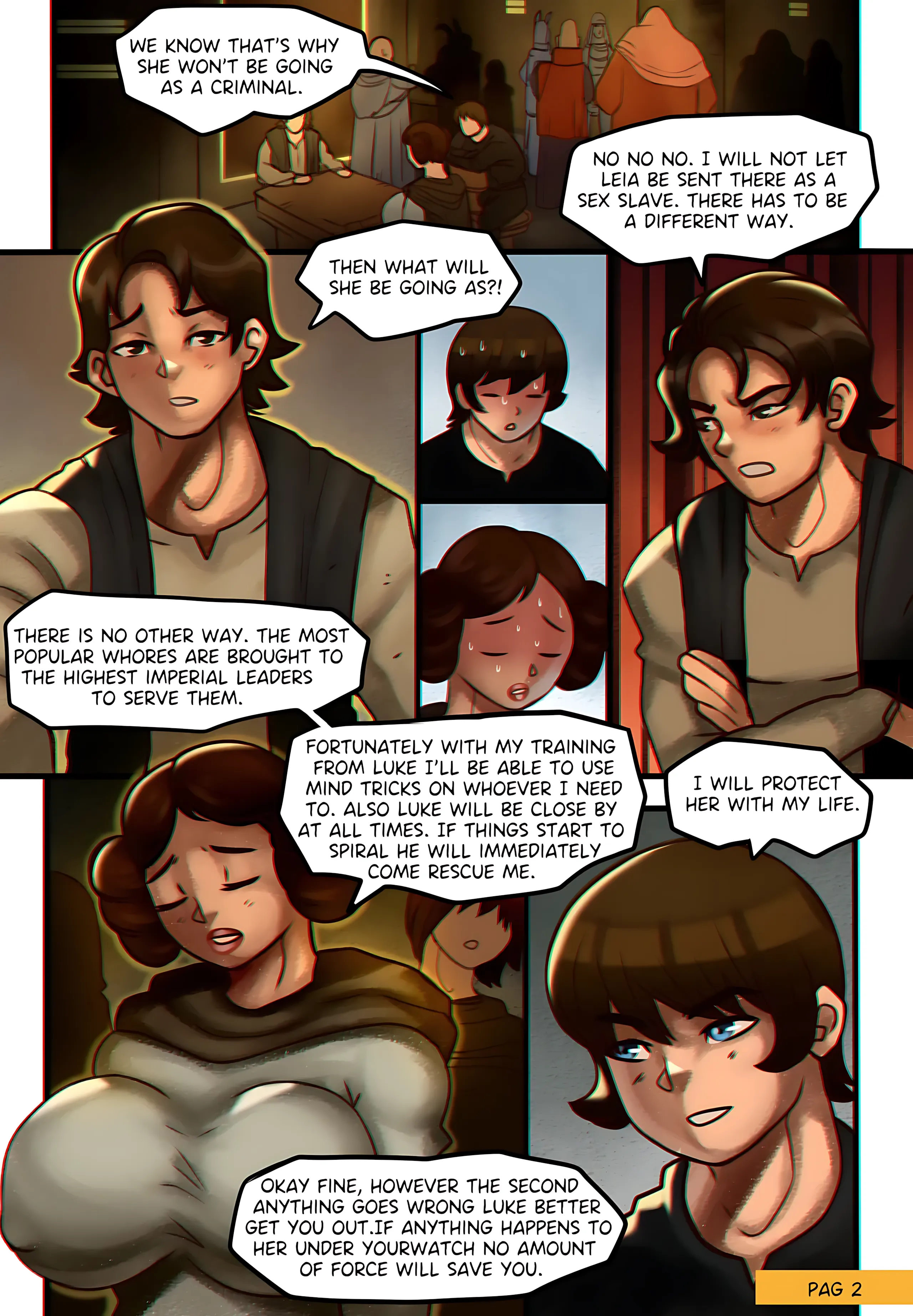 Star Whores: A Leia Dilemma [WK], Star Whores: A Leia Dilemma, page 4 of 27