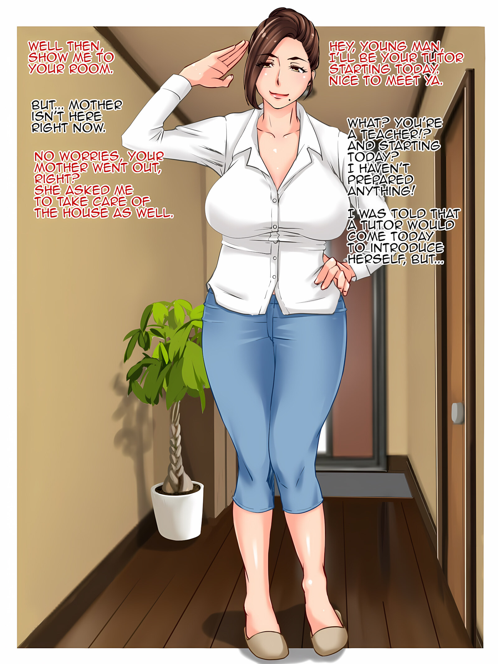 Attractive Married Teacher and Mommy [Tetsuki], Attractive Married Tutor Ch.1, page 2 of 21