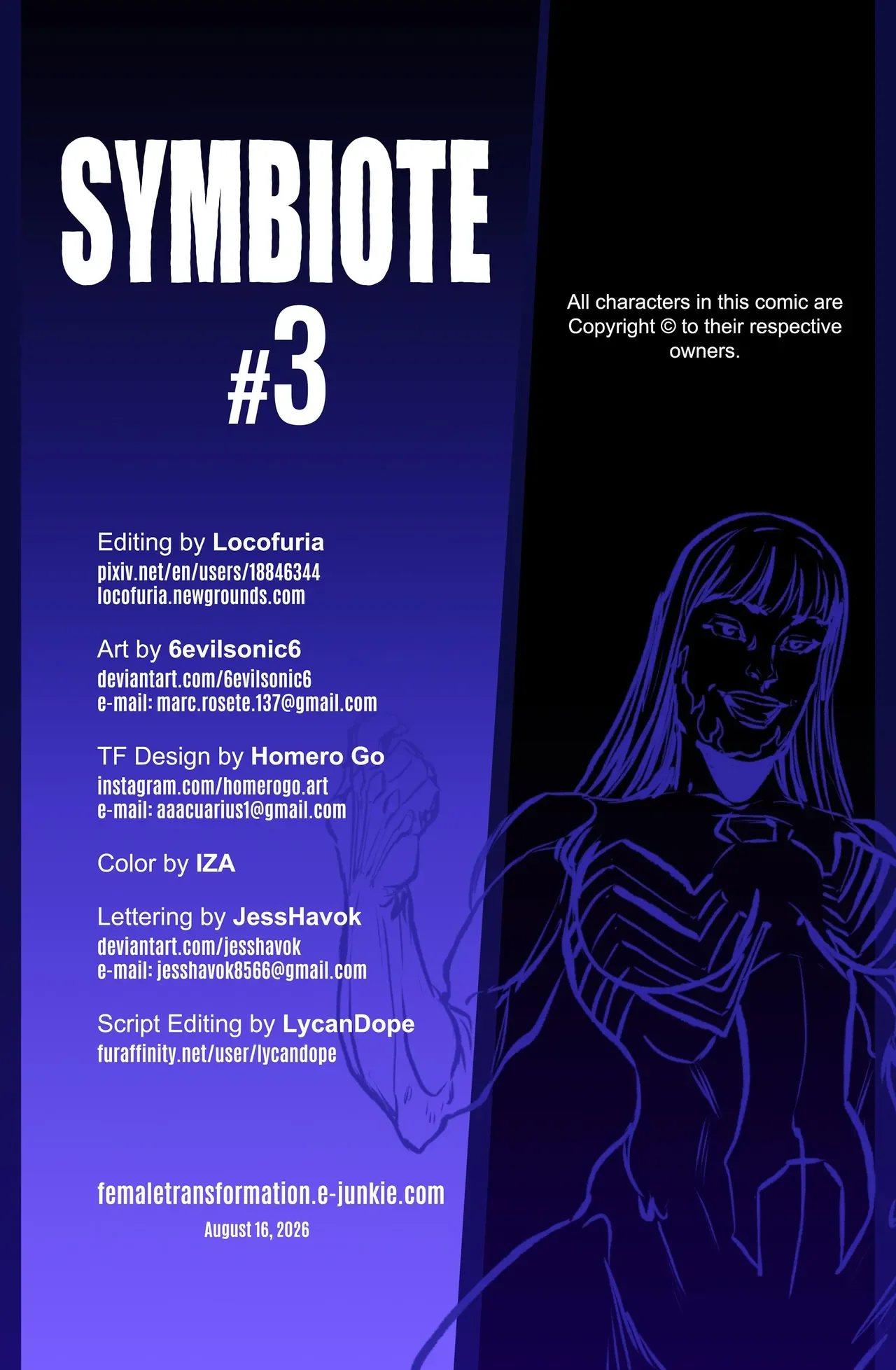 Symbiote [Spider-Man ], 3 . Symbiote #3 [Locofuria ], page 2 of 21