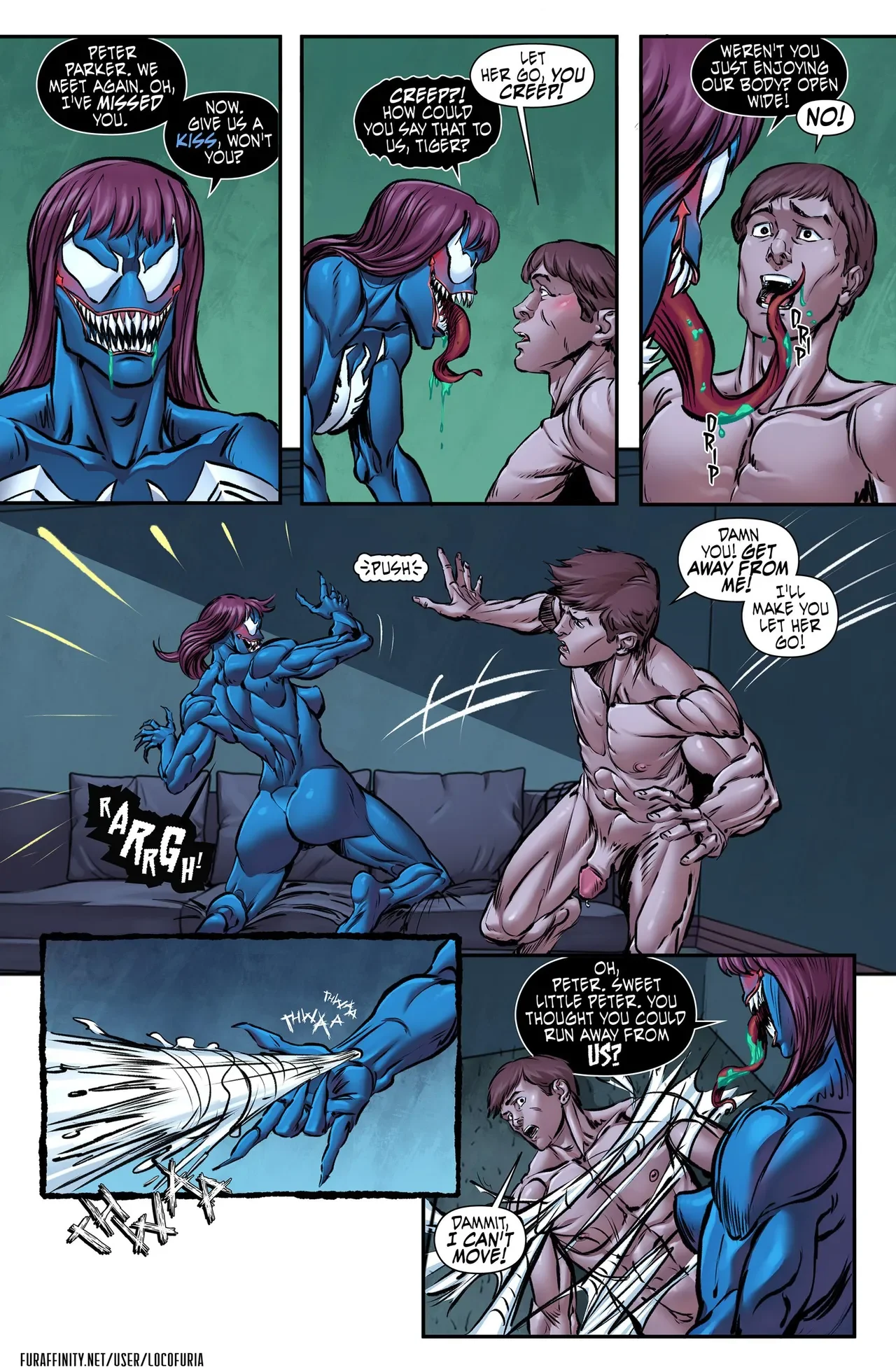 Symbiote [Spider-Man ], 3 . Symbiote #3 [Locofuria ], page 6 of 21