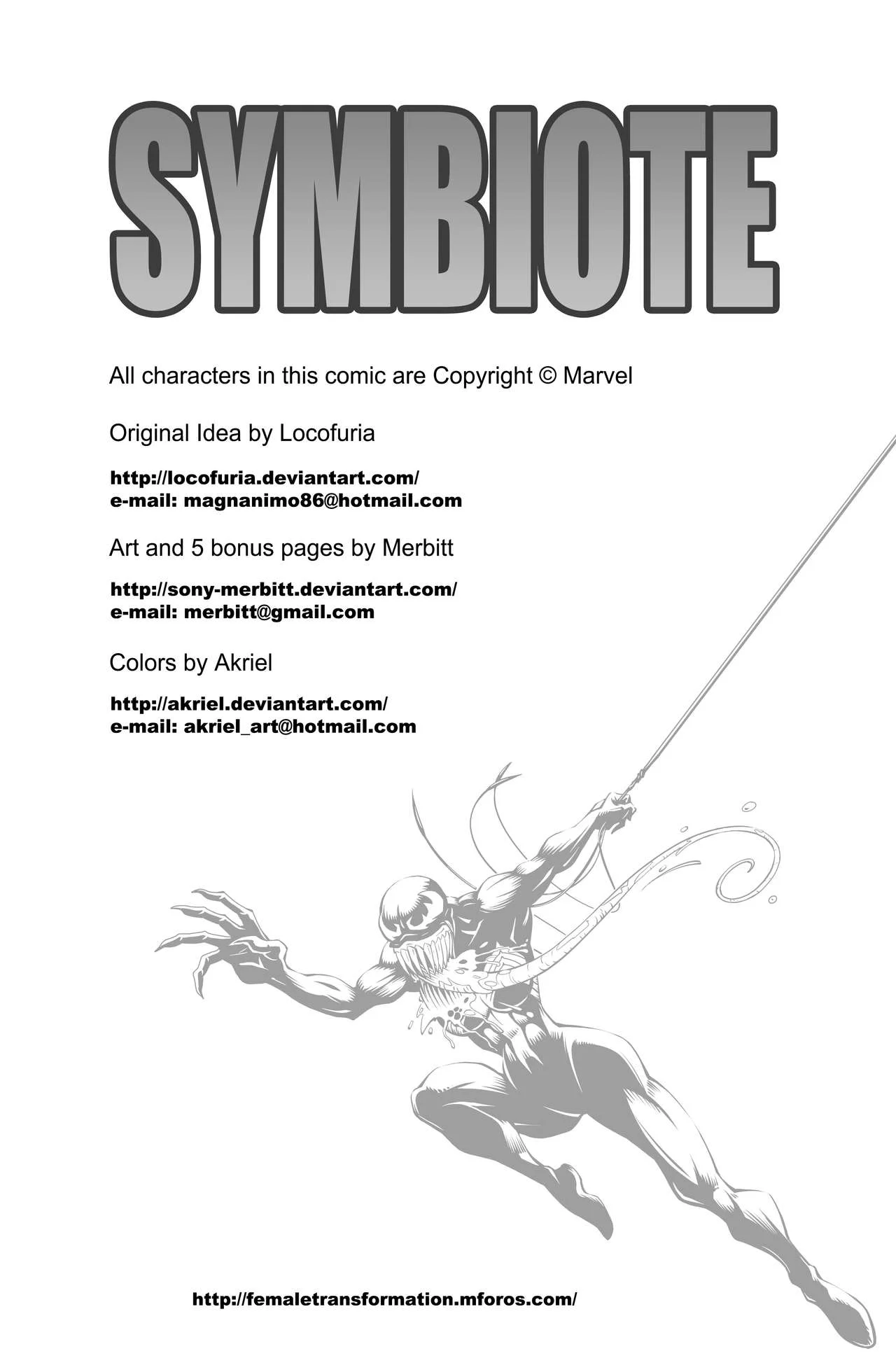 Symbiote [Spider-Man ], 1 . Symbiote #1 [Locofuria ], page 2 of 22