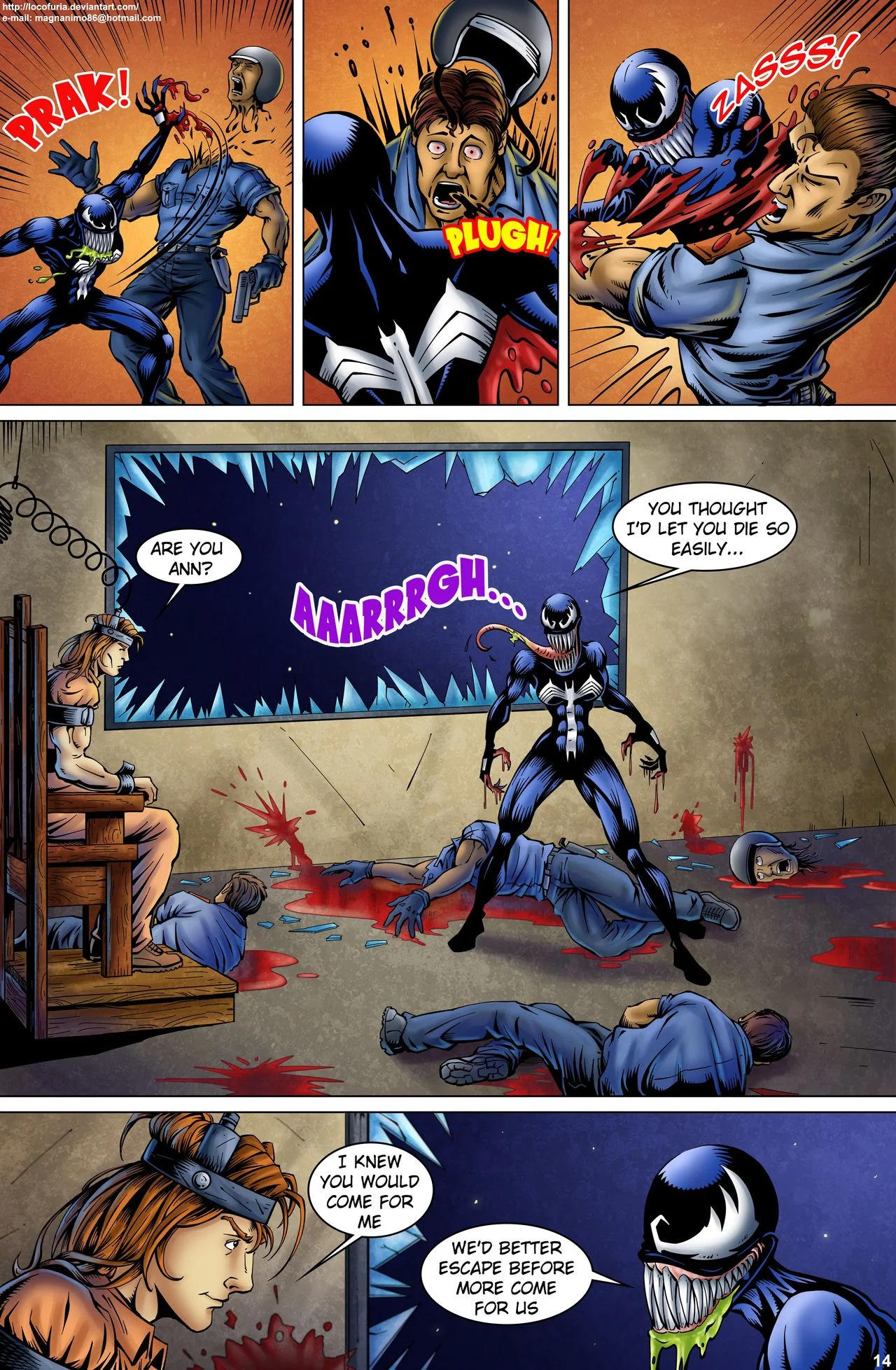 Symbiote [Spider-Man ], 1 . Symbiote #1 [Locofuria ], page 16 of 22