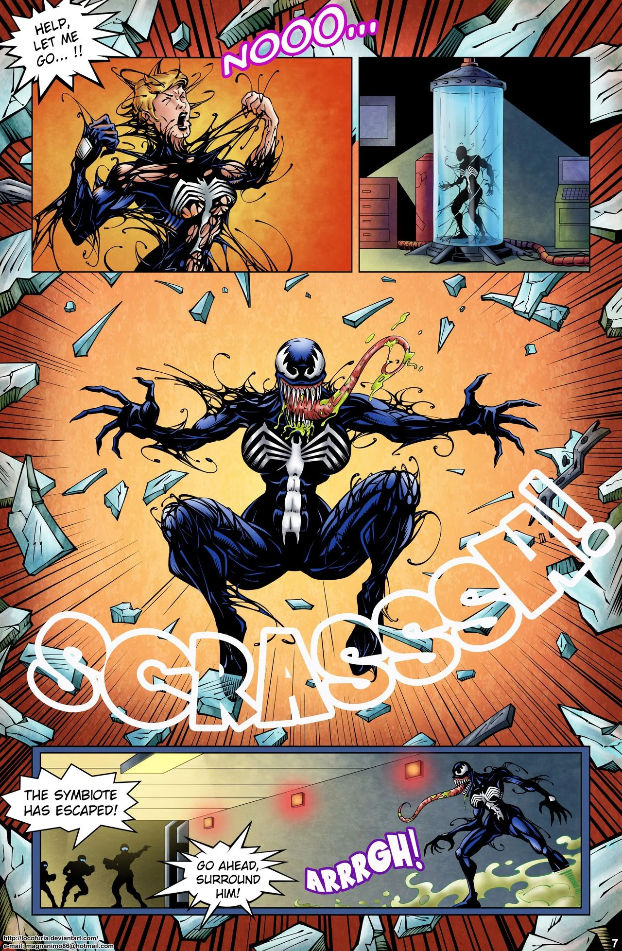 Symbiote [Spider-Man ], 1 . Symbiote #1 [Locofuria ], page 9 of 22