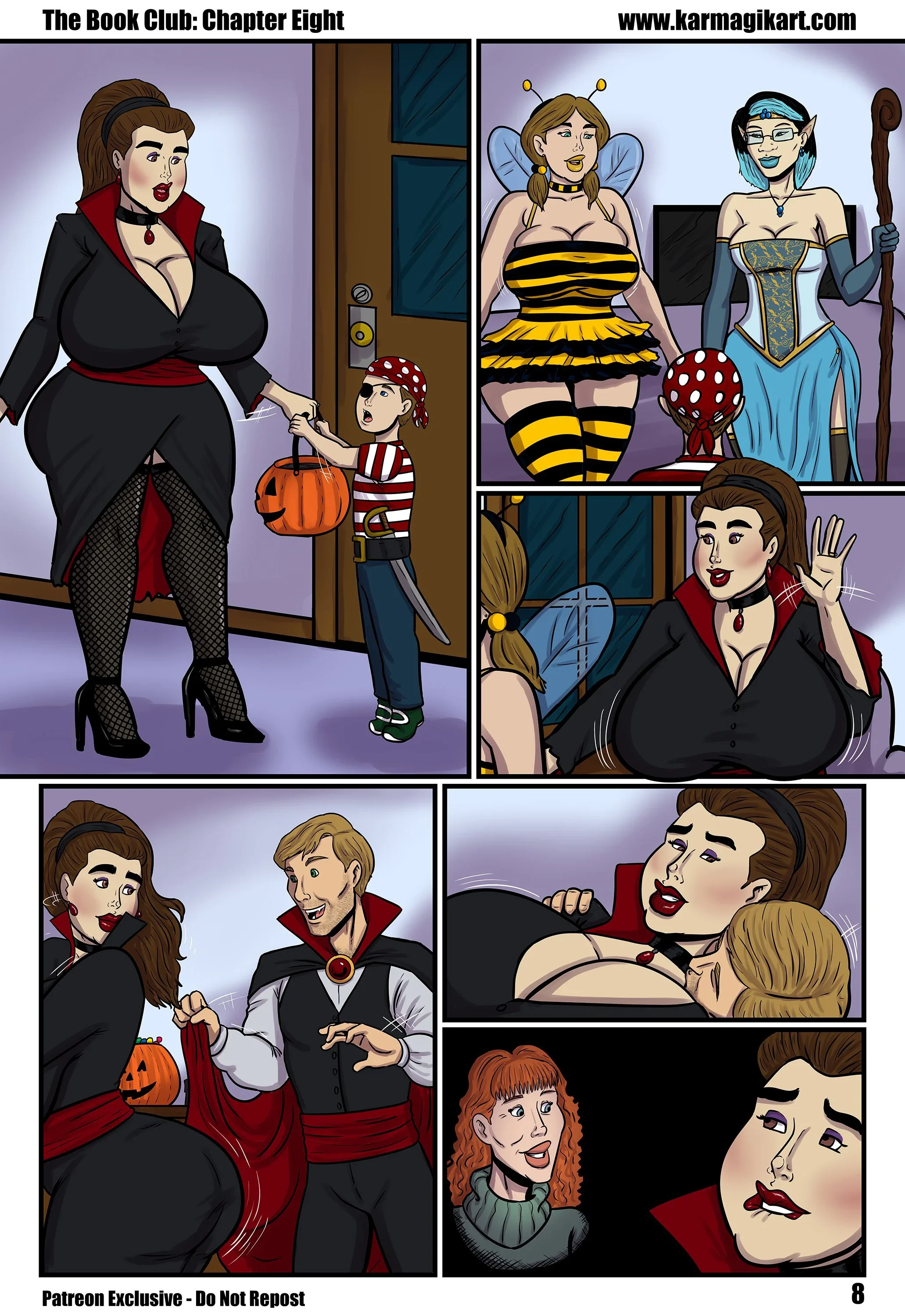 The Book Club [Karmagik], 8.1 . The Book Club - Textless - Ch.008, page 9 of 31