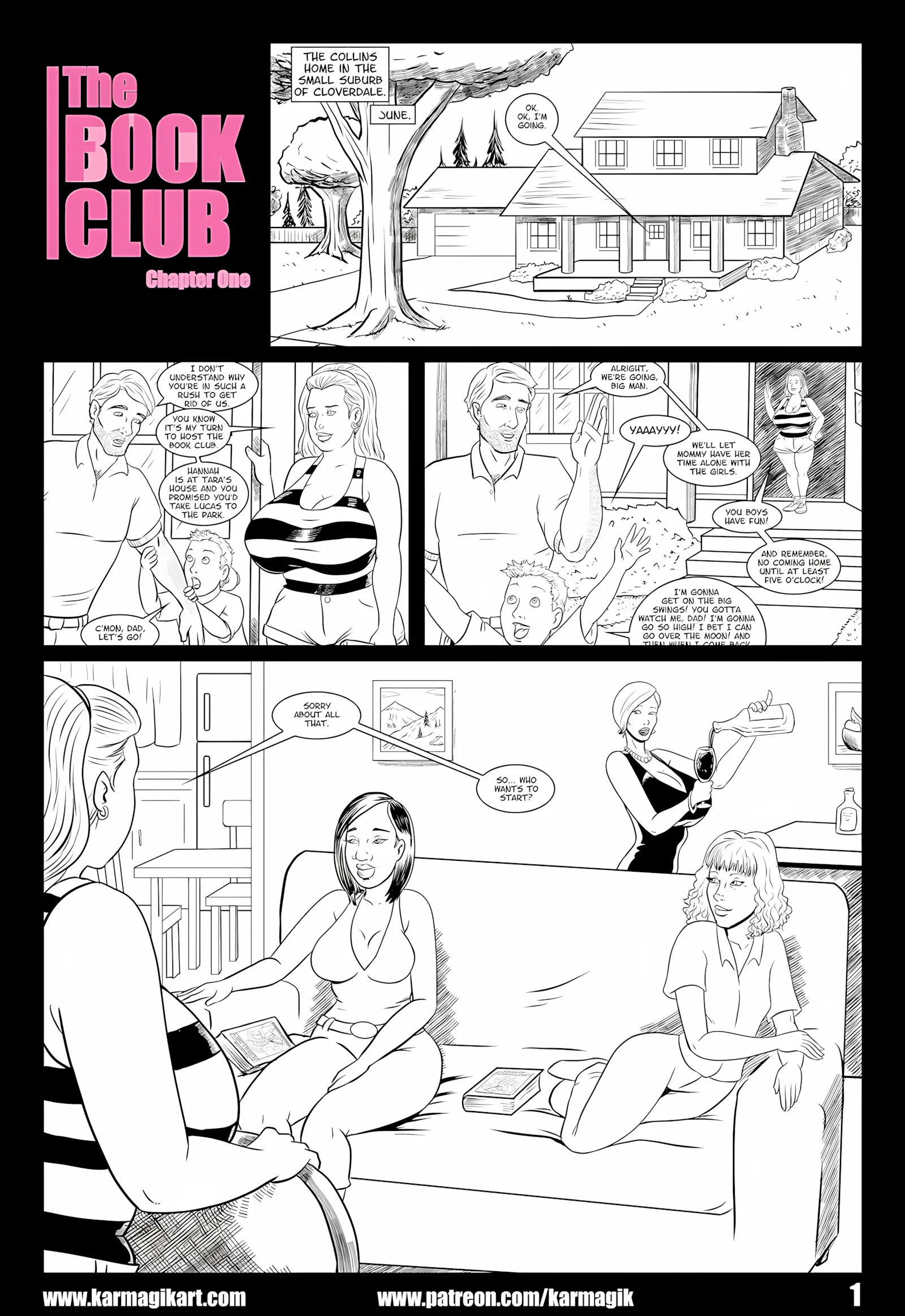 The Book Club [Karmagik], 1.5 . The Book Club - No Color - Ch.001, page 1 of 16