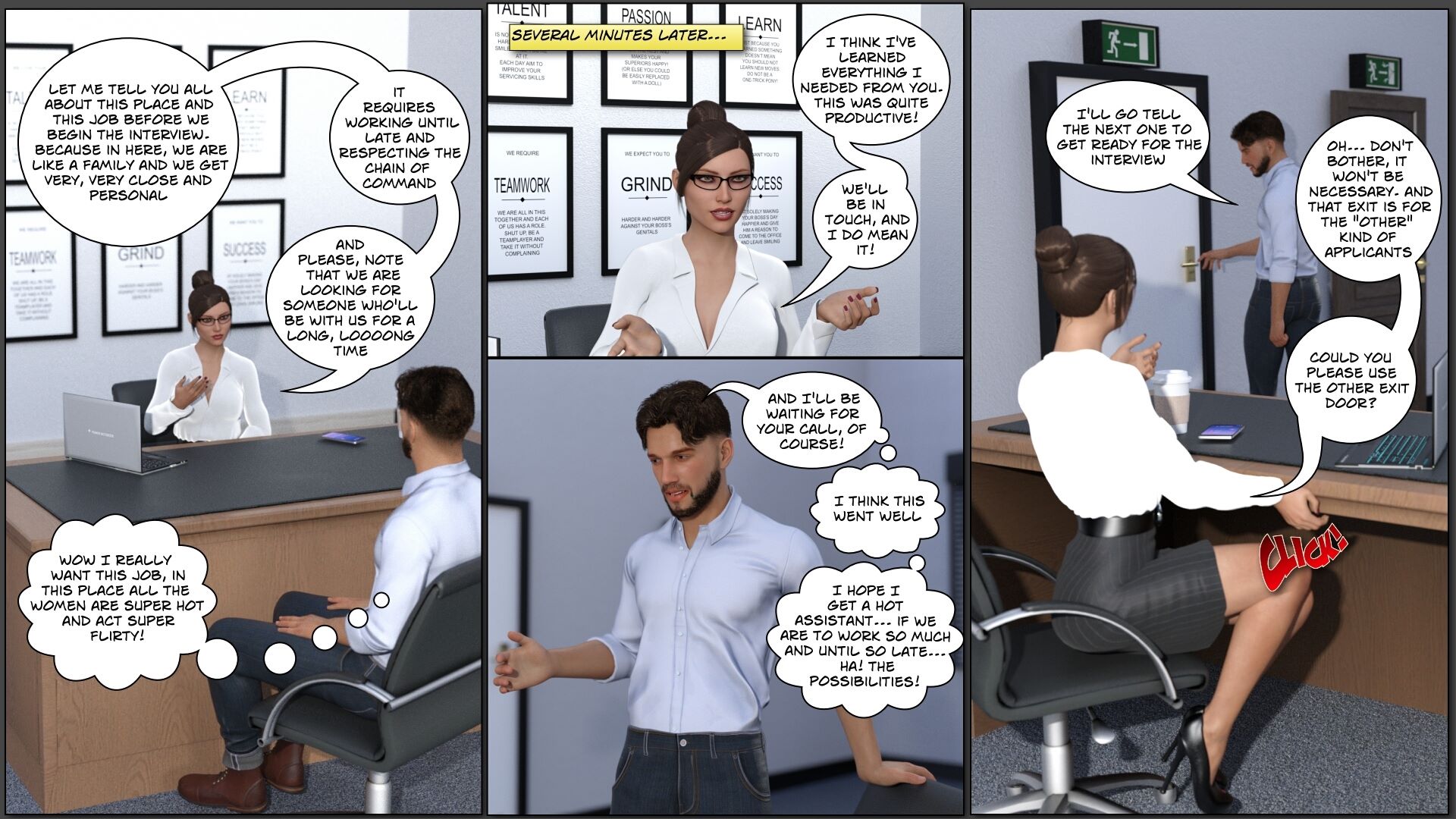 Autocloset [VipCaptions], 2. The New Secretary, page 2 of 37