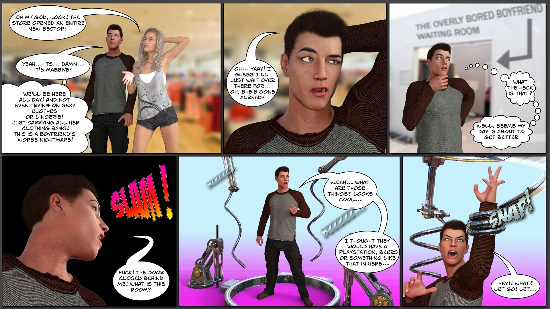 Autocloset [VipCaptions], 1. The Shopping Mall, page 2 of 19