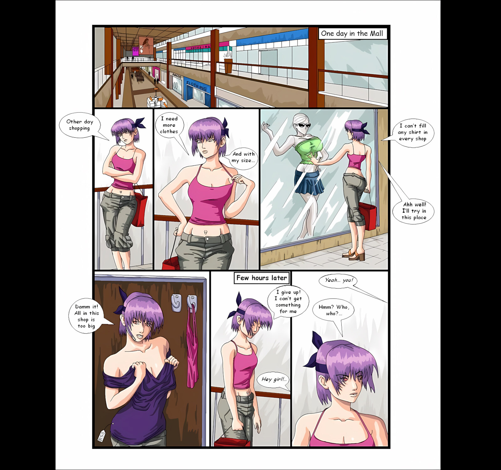 Ayane’s Bug Story (Dead or Alive) [Mangrowing], Ayane's Bug Story (Dead or Alive), page 1 of 8